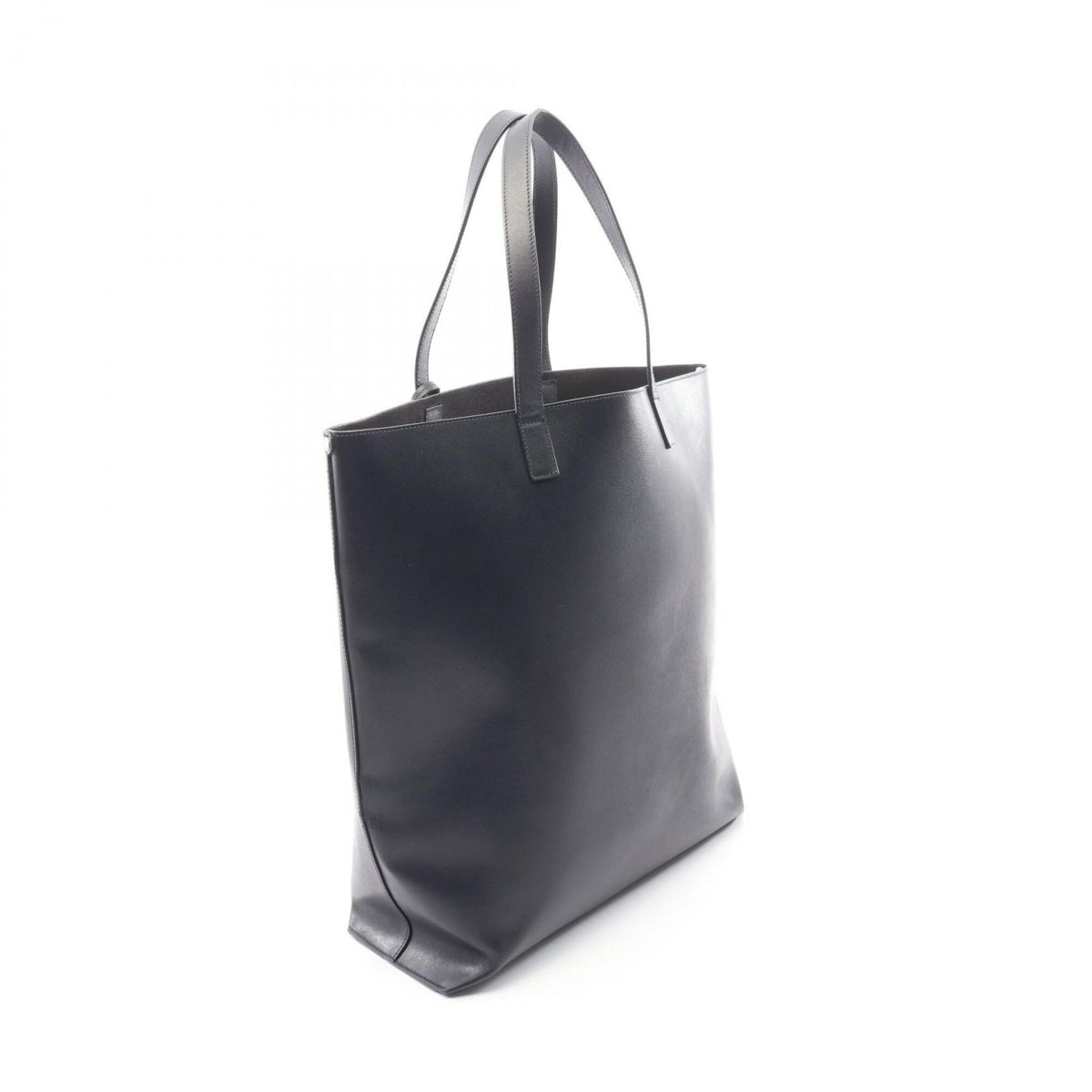 Saint Laurent Navy Leather Handbag Pouch Tote Bag (Pre-Owned)