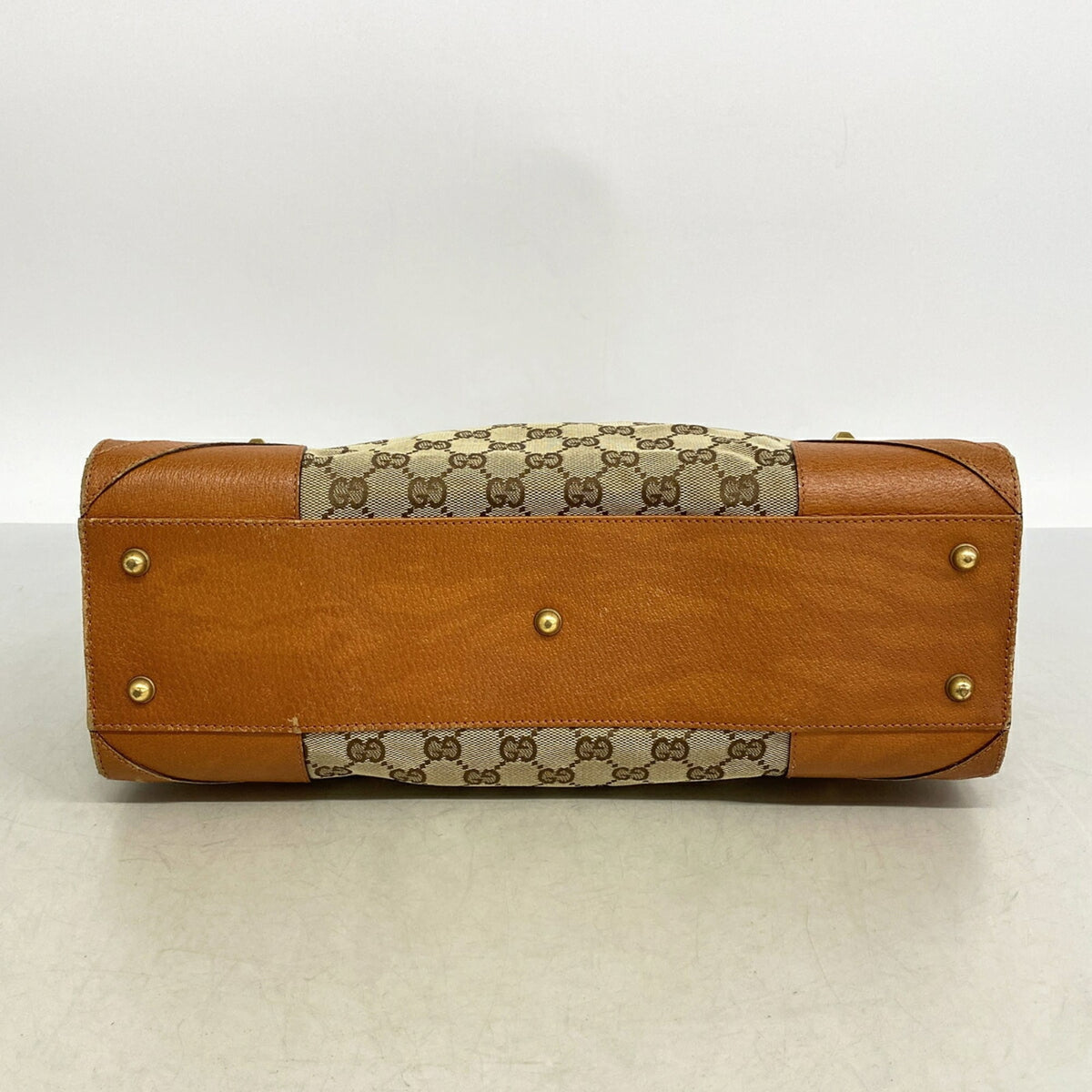 Gucci Brown Canvas Tote Bag (Pre-Owned)