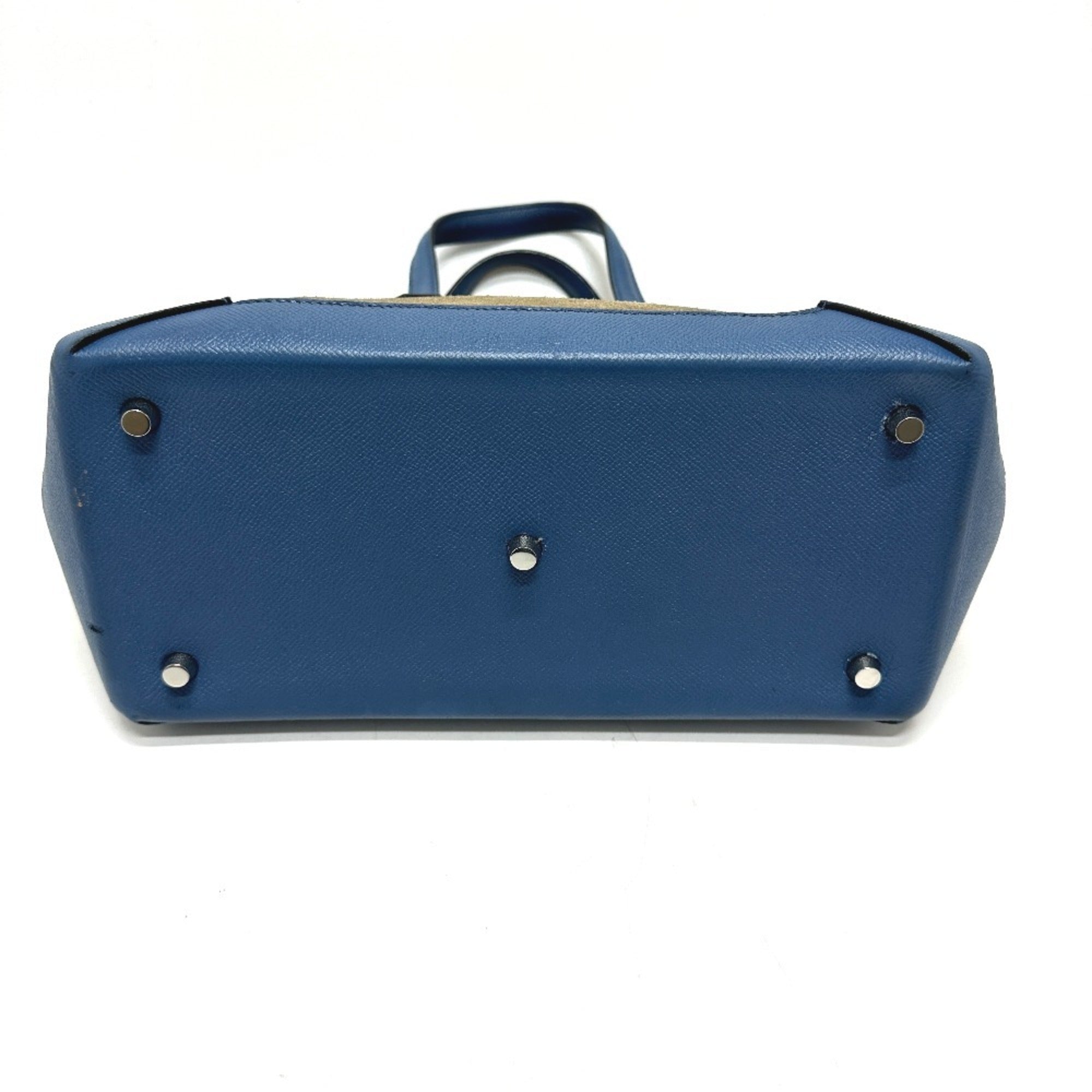 Hermes Blue Agate Epsom Leather Handbag Shoulder Bag Tote Bag (Pre-Owned)