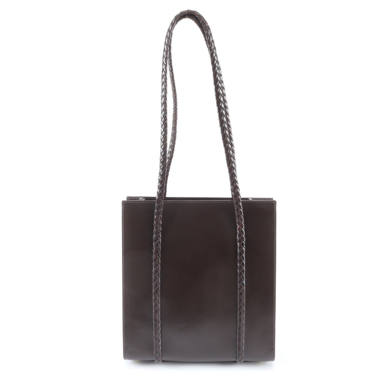Bally Brown Leather Handbag Shoulder Bag Tote Bag (Pre-Owned)