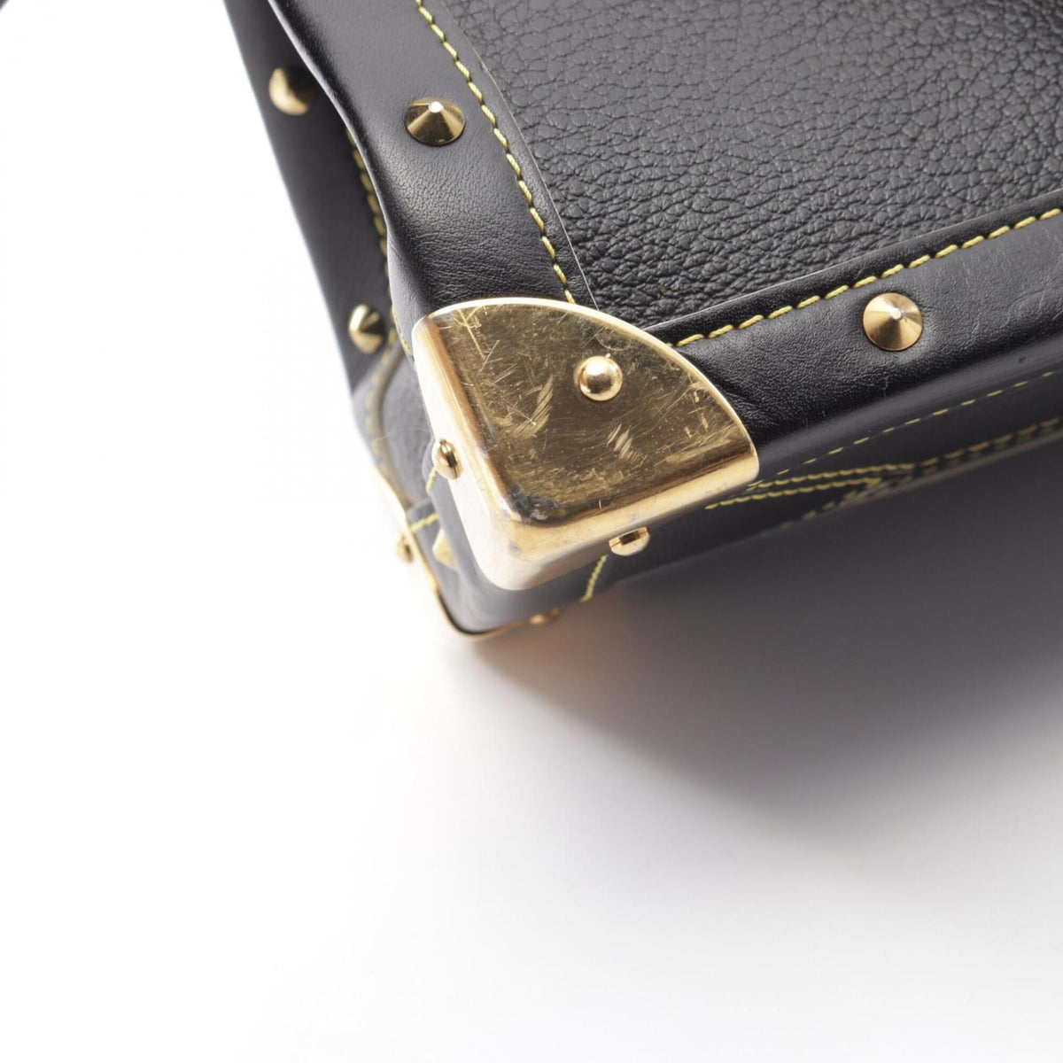 Louis Vuitton Black Noir Leather Handbag (Pre-Owned)