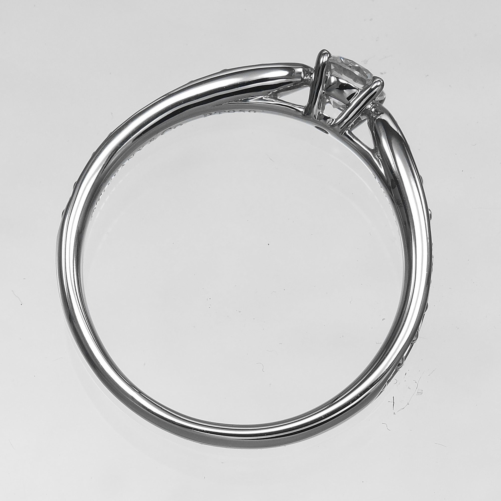 Tiffany Platinum Platinum 950 Band Ring (Pre-Owned)