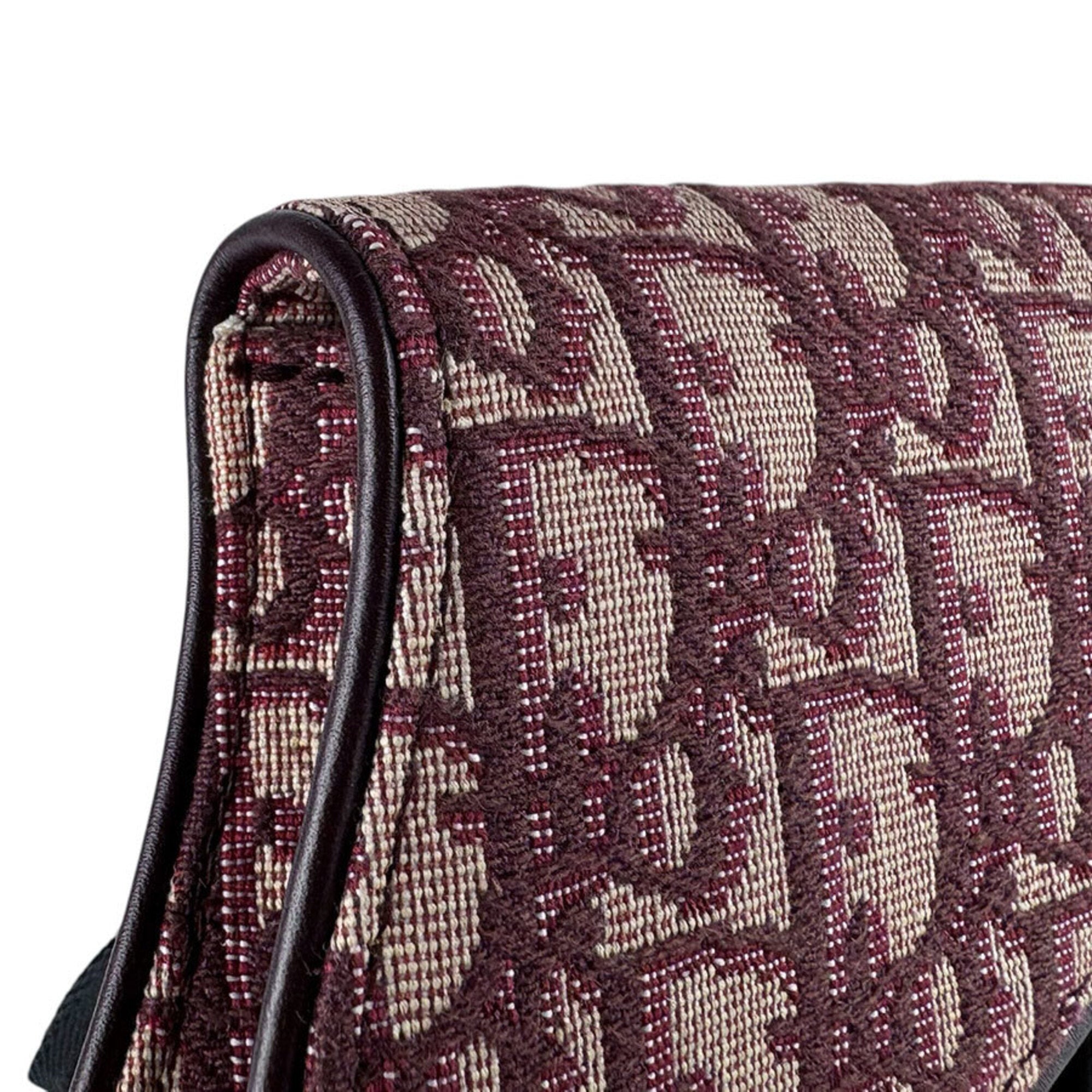 Christian Dior Bordeaux Canvas Fanny Pack Sling Bag (Pre-Owned)
