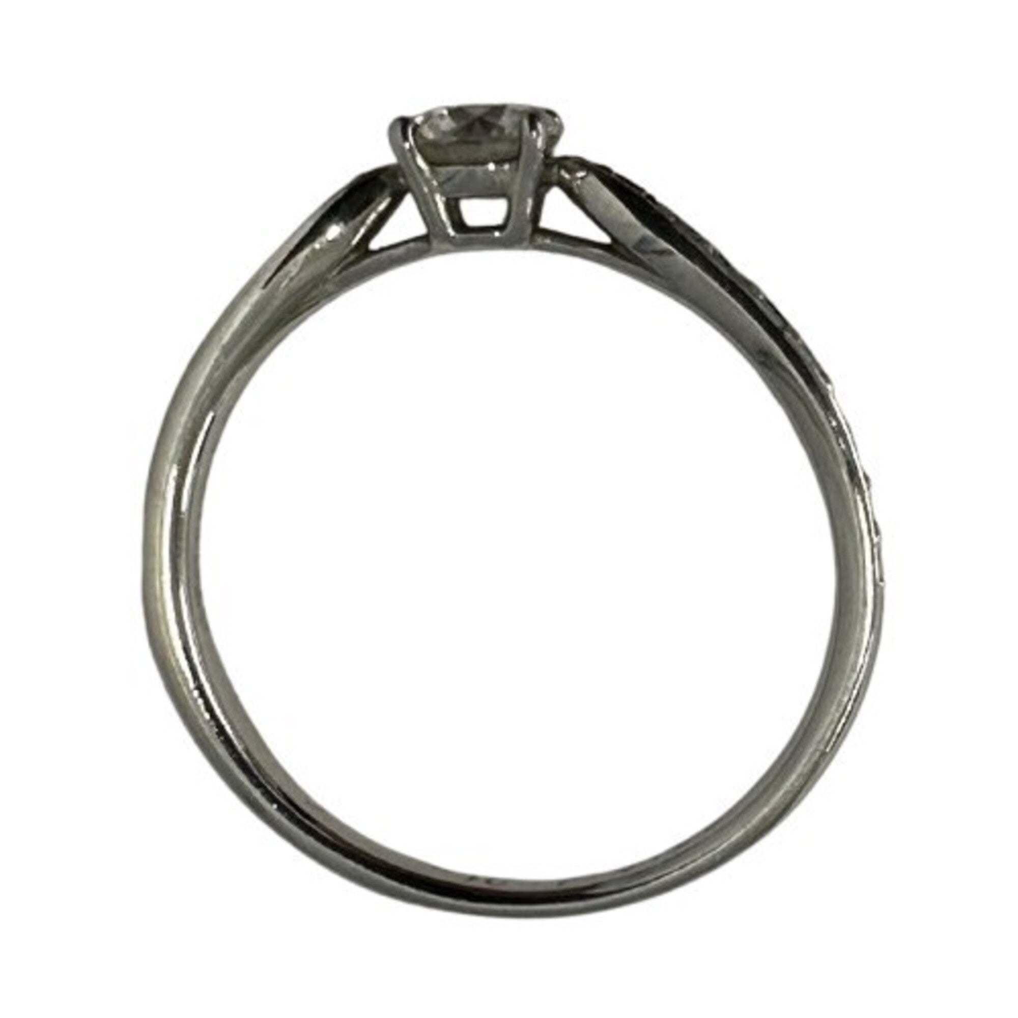 Tiffany Platinum Platinum 950 Band Ring (Pre-Owned)