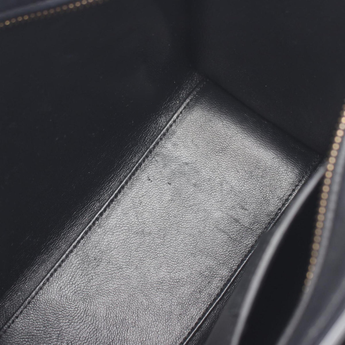 Celine Black White Leather Handbag (Pre-Owned)