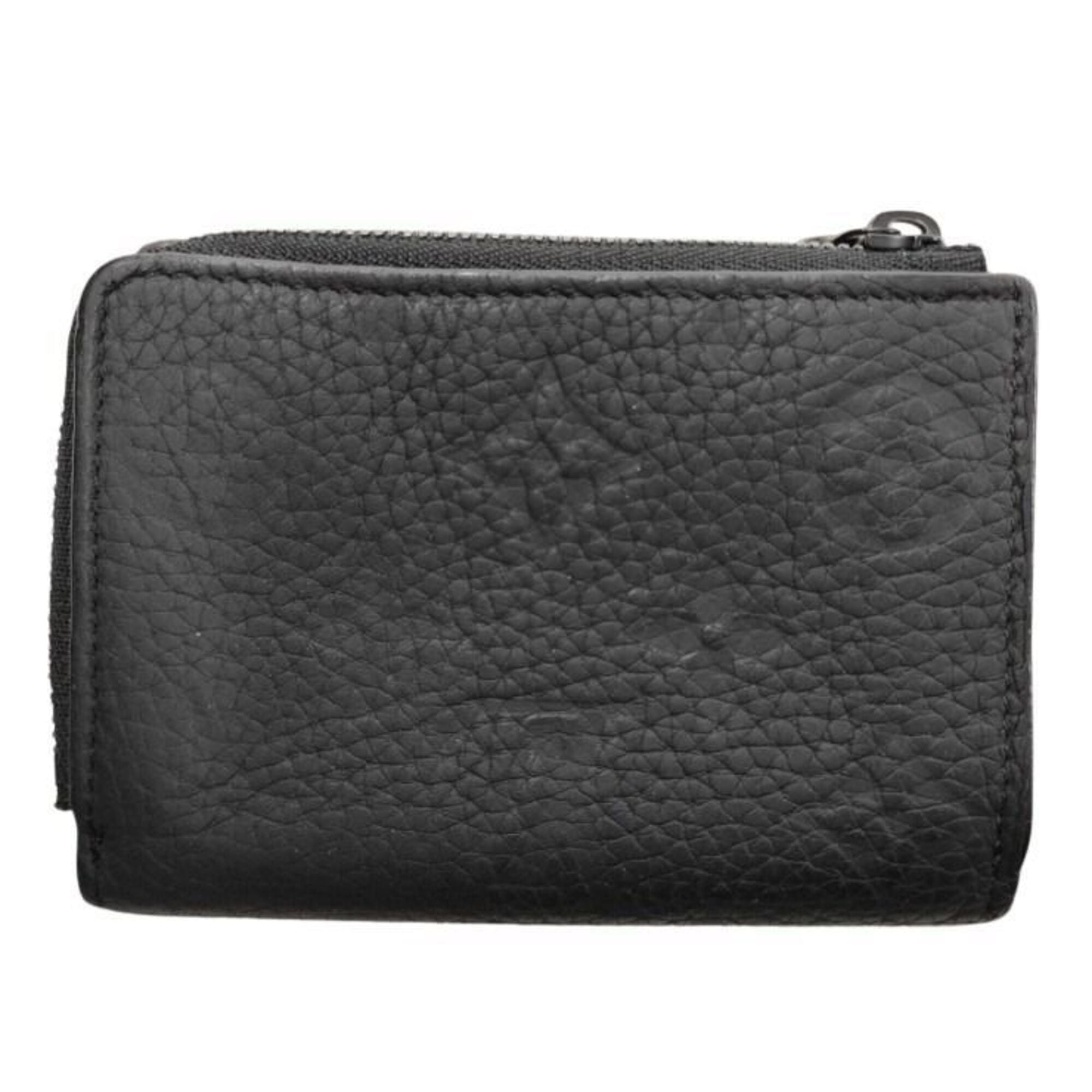 Louis Vuitton Black Leather Wallet (Tri-Fold) (Pre-Owned)