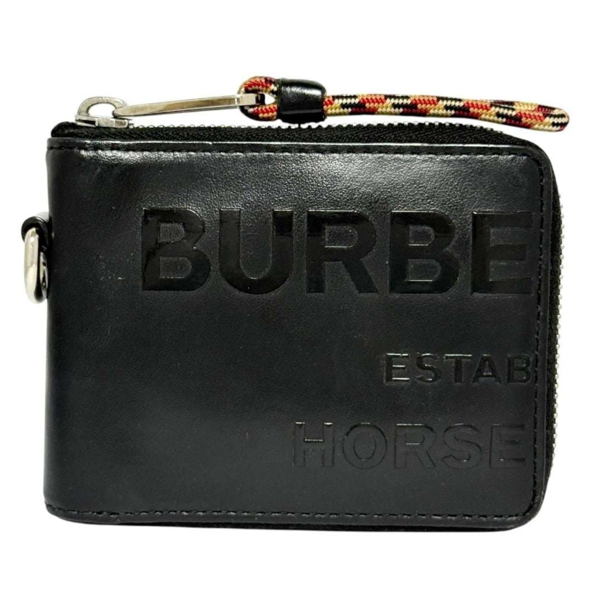 Burberry Black Leather Wallet (Bi-Fold) (Pre-Owned)