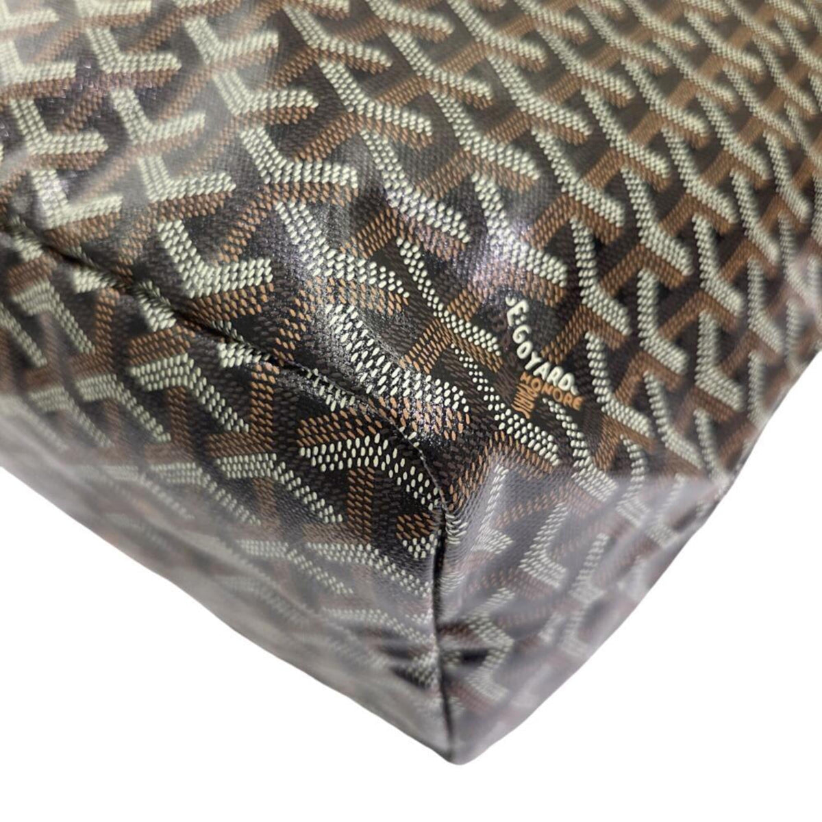 Goyard Black Brown Coated Canvas Pouch Shoulder Bag Tote Bag (Pre-Owned)