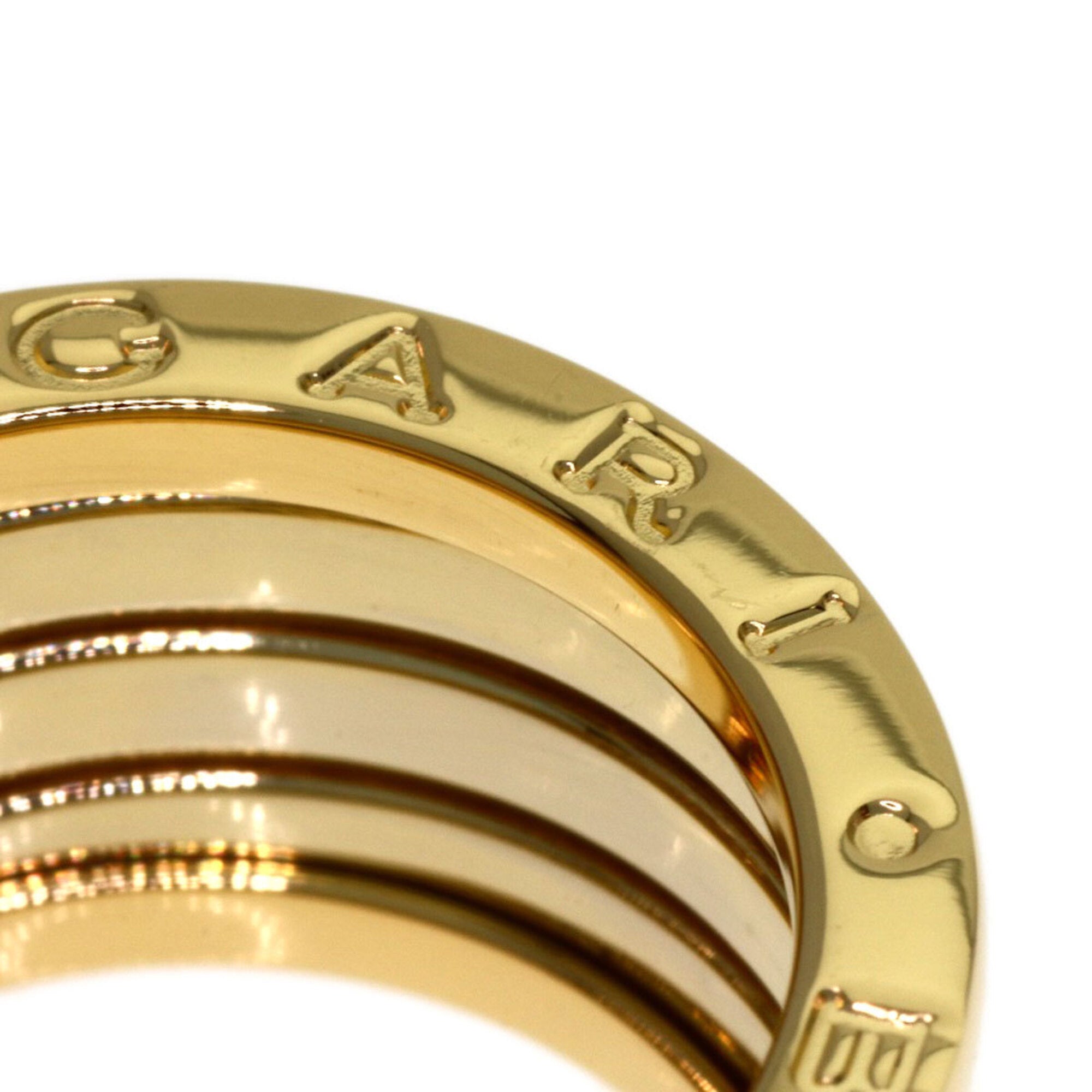 Bvlgari Yellow Gold (18K) White Gold (18K) Band Ring (Pre-Owned)