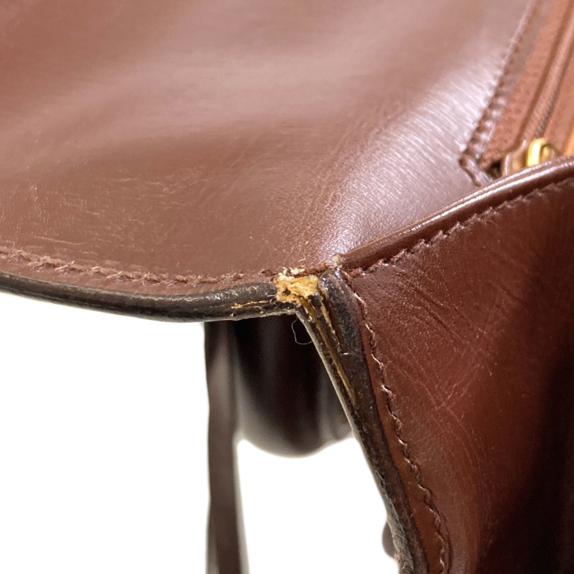 Gucci Brown Leather Handbag (Pre-Owned)