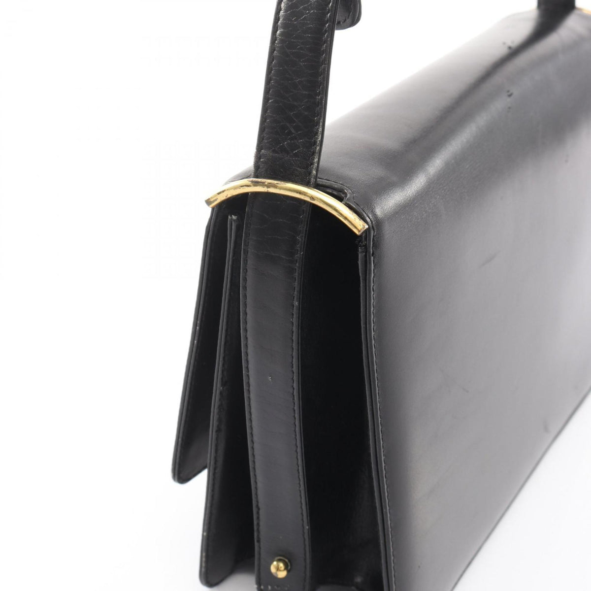 Celine Black Leather Handbag Shoulder Bag (Pre-Owned)