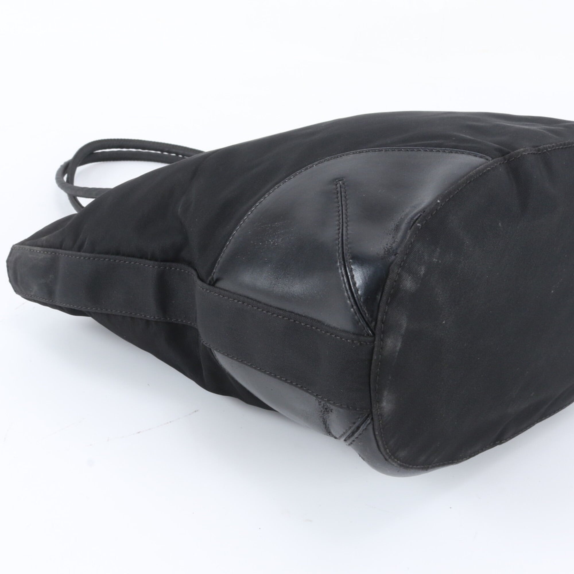 Prada Black Nylon Handbag Tote Bag (Pre-Owned)