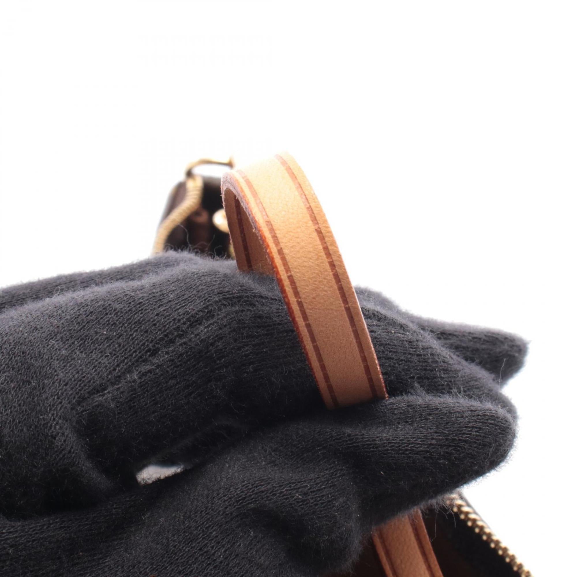 Louis Vuitton Brown Monogram Coated Canvas Leather Handbag (Pre-Owned)