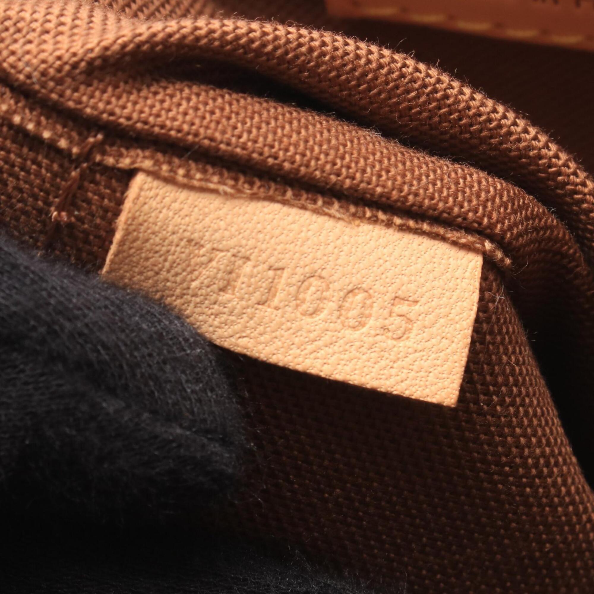Louis Vuitton Brown Coated Canvas Leather Handbag (Pre-Owned)