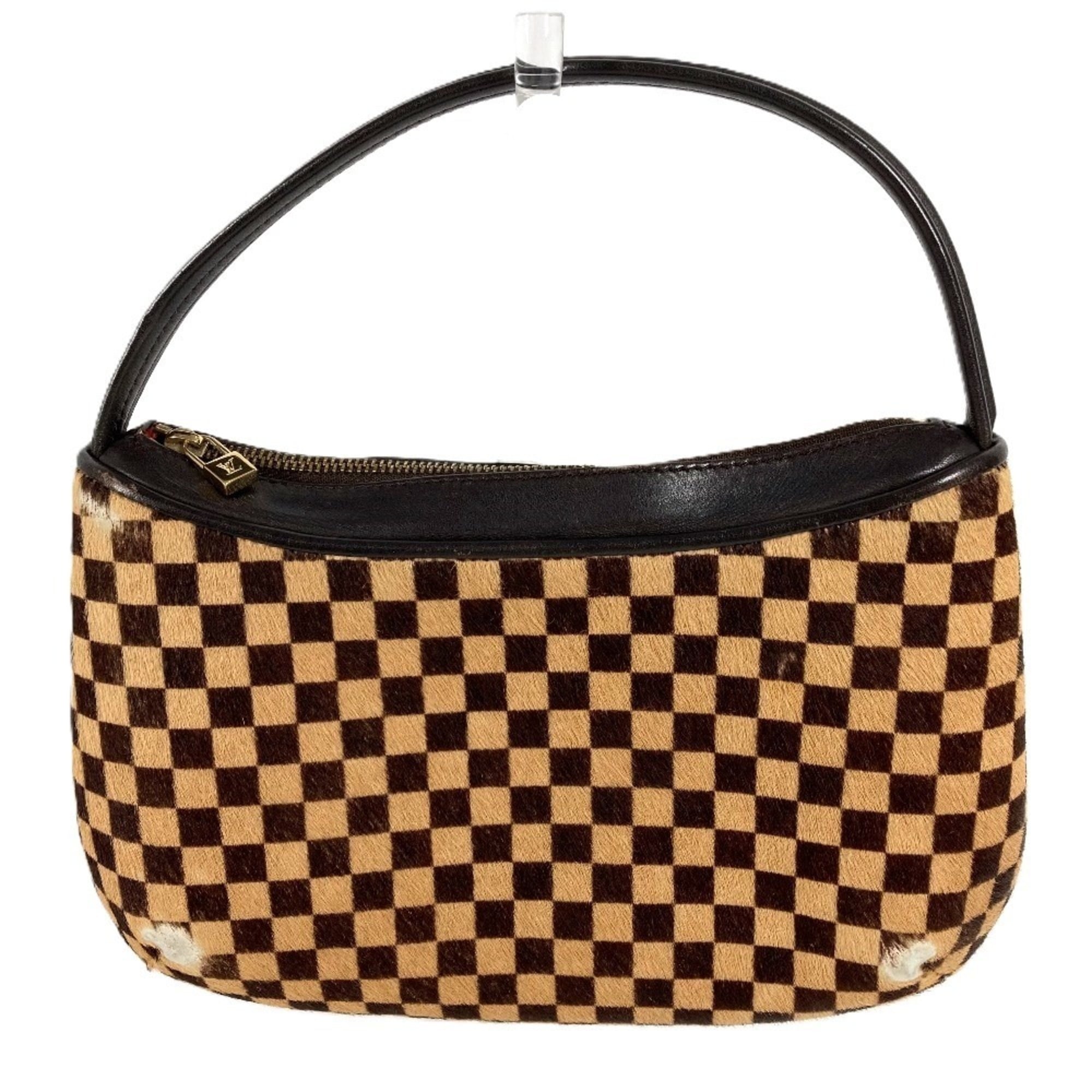 Louis Vuitton Taiga Brown Leather Handbag Pouch (Pre-Owned)