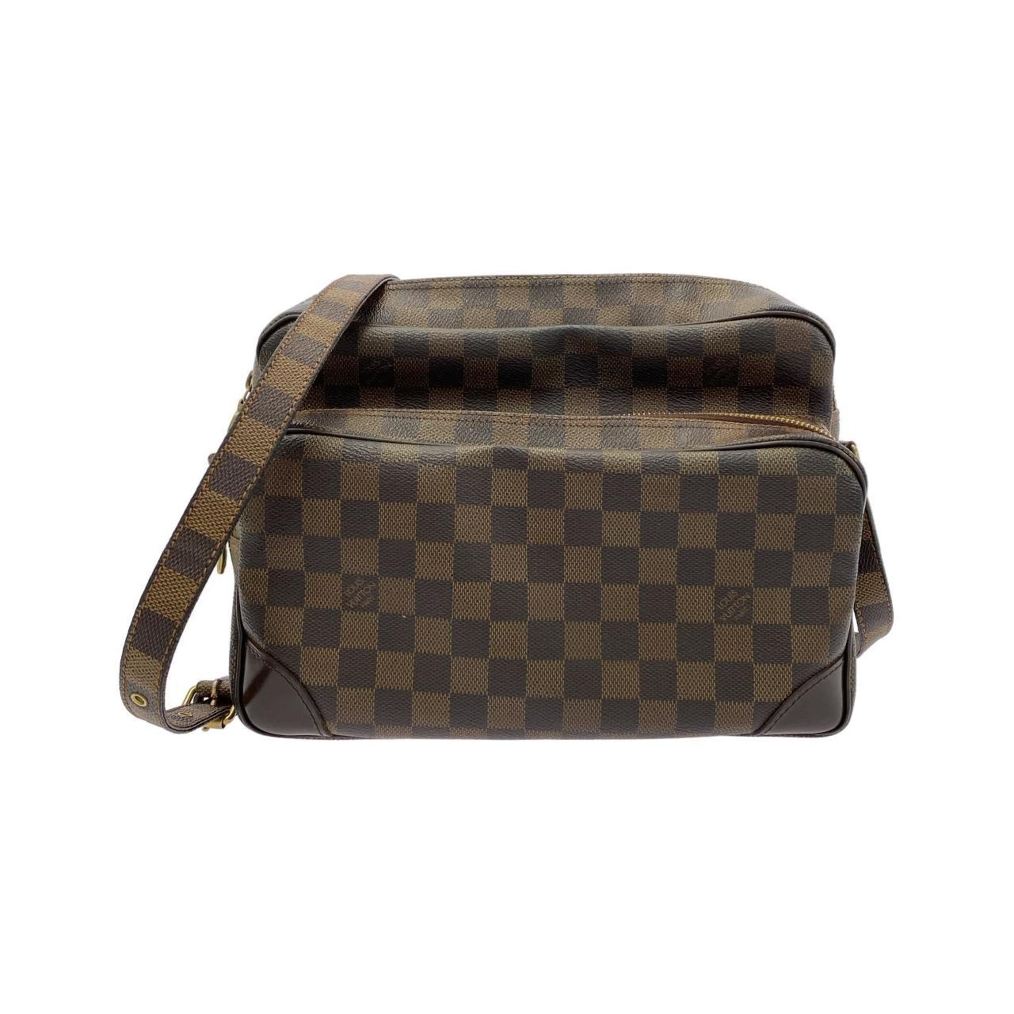 Louis Vuitton Brown Coated Canvas Shoulder Bag (Pre-Owned)