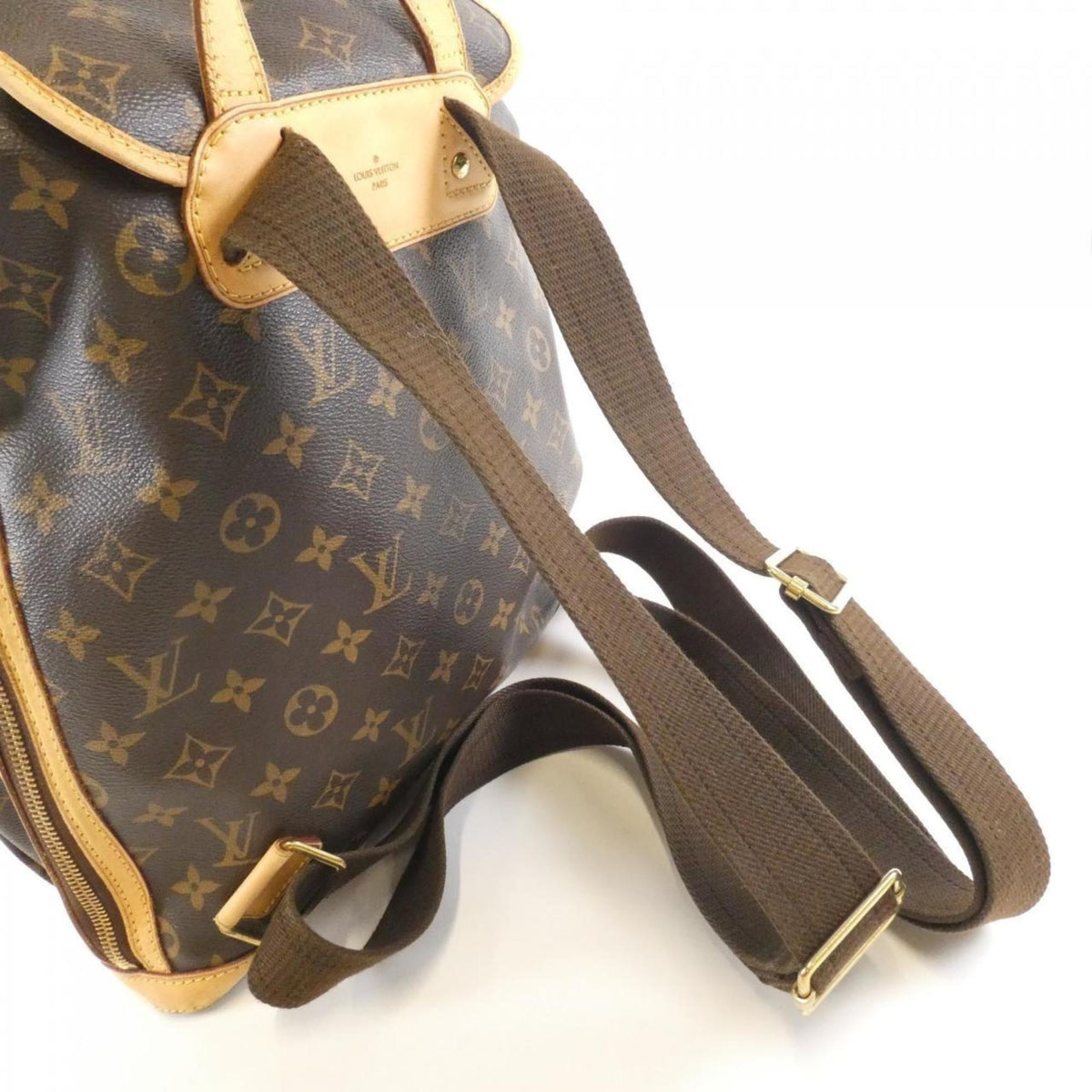 Louis Vuitton Monogram Marron Coated Canvas Backpack (Pre-Owned)