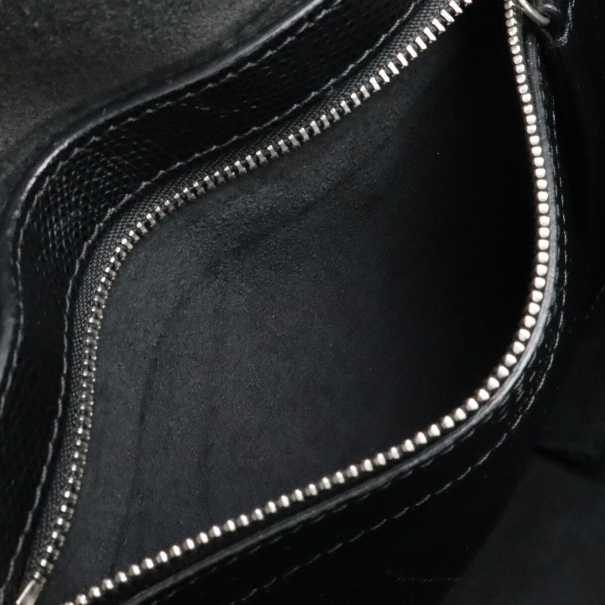 Celine Black Leather Handbag Shoulder Bag Tote Bag (Pre-Owned)