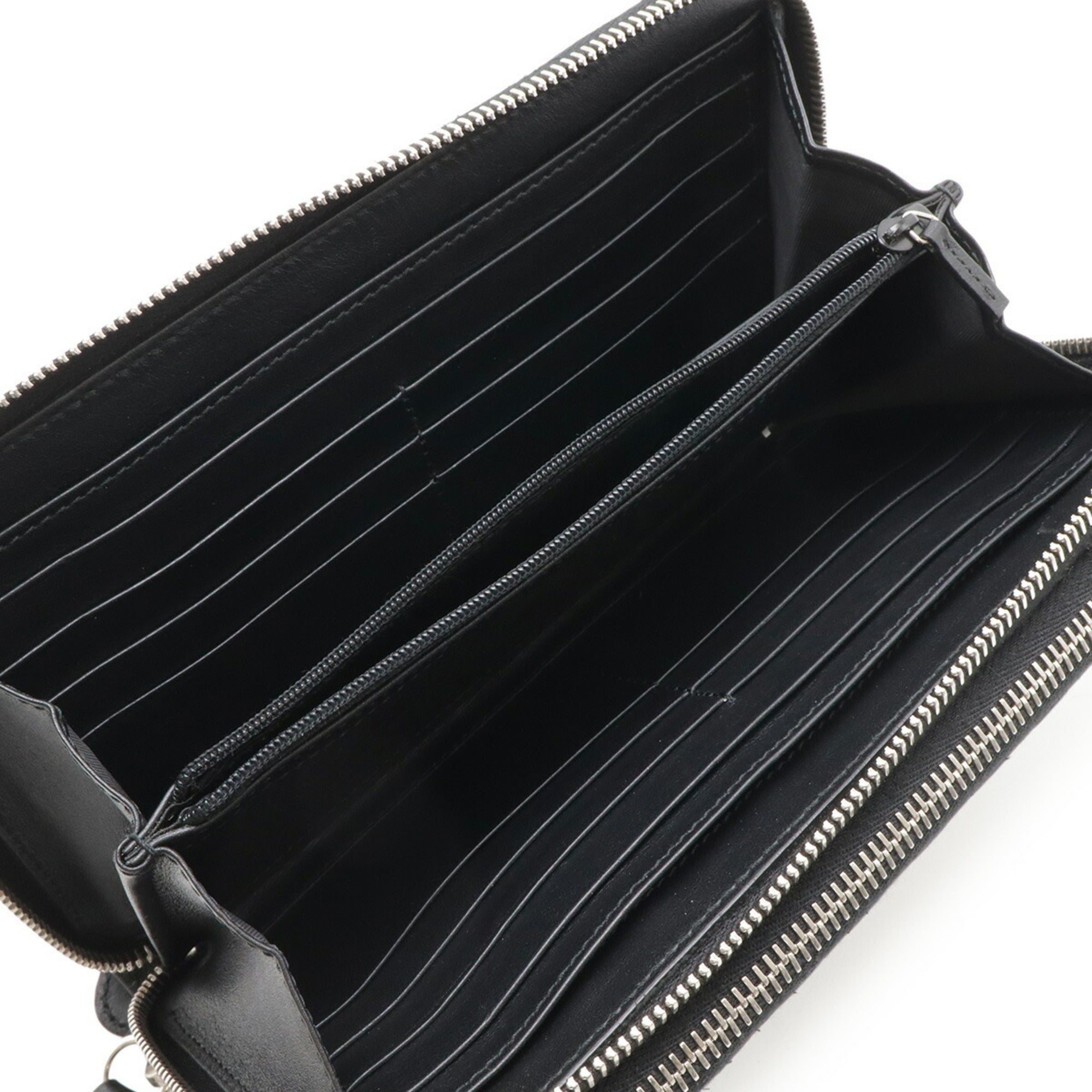 Gucci Black Leather Long Wallet (Bi-Fold) (Pre-Owned)
