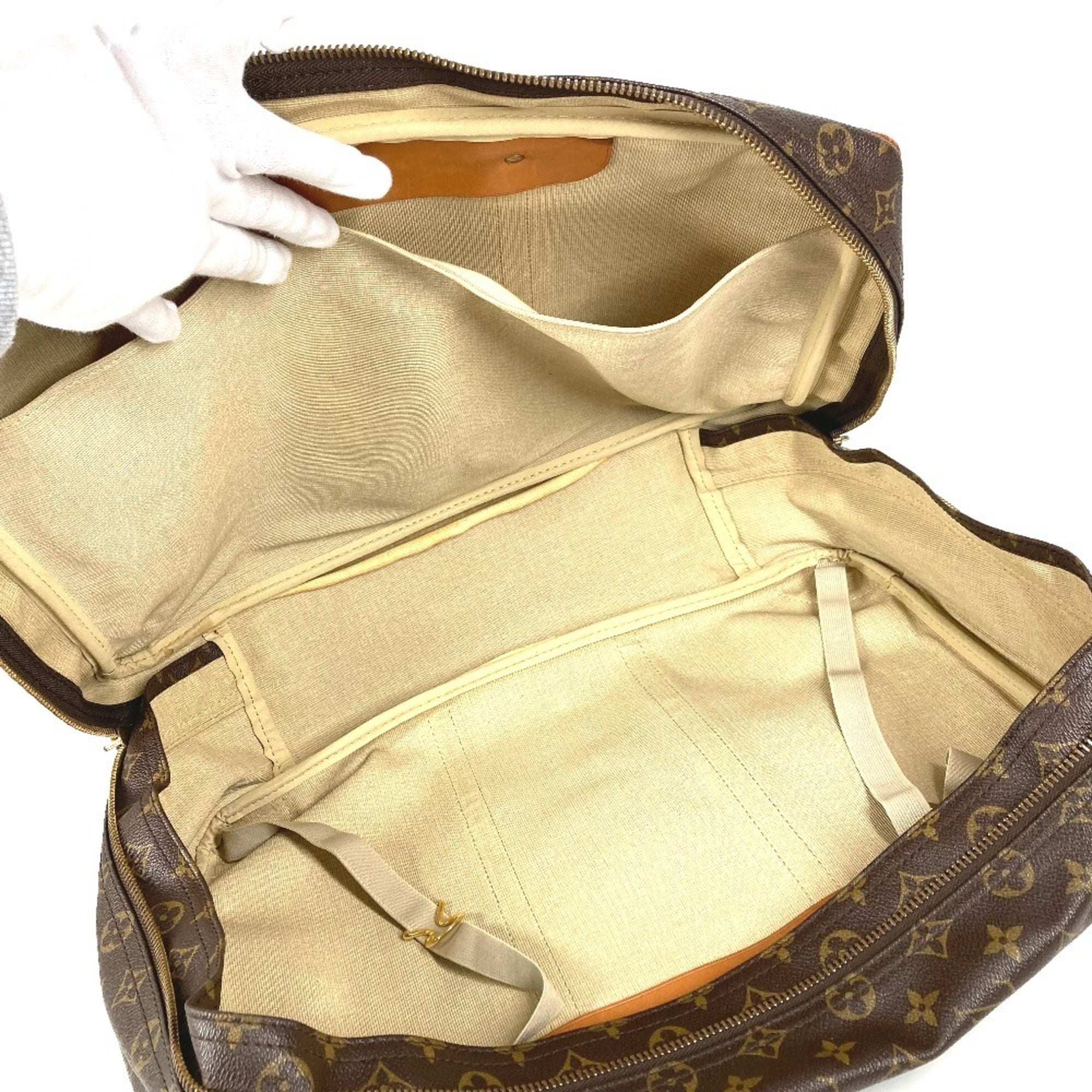 Louis Vuitton Brown Galle Monogram Monogram Boston Bag Shoulder Bag (Pre-Owned)