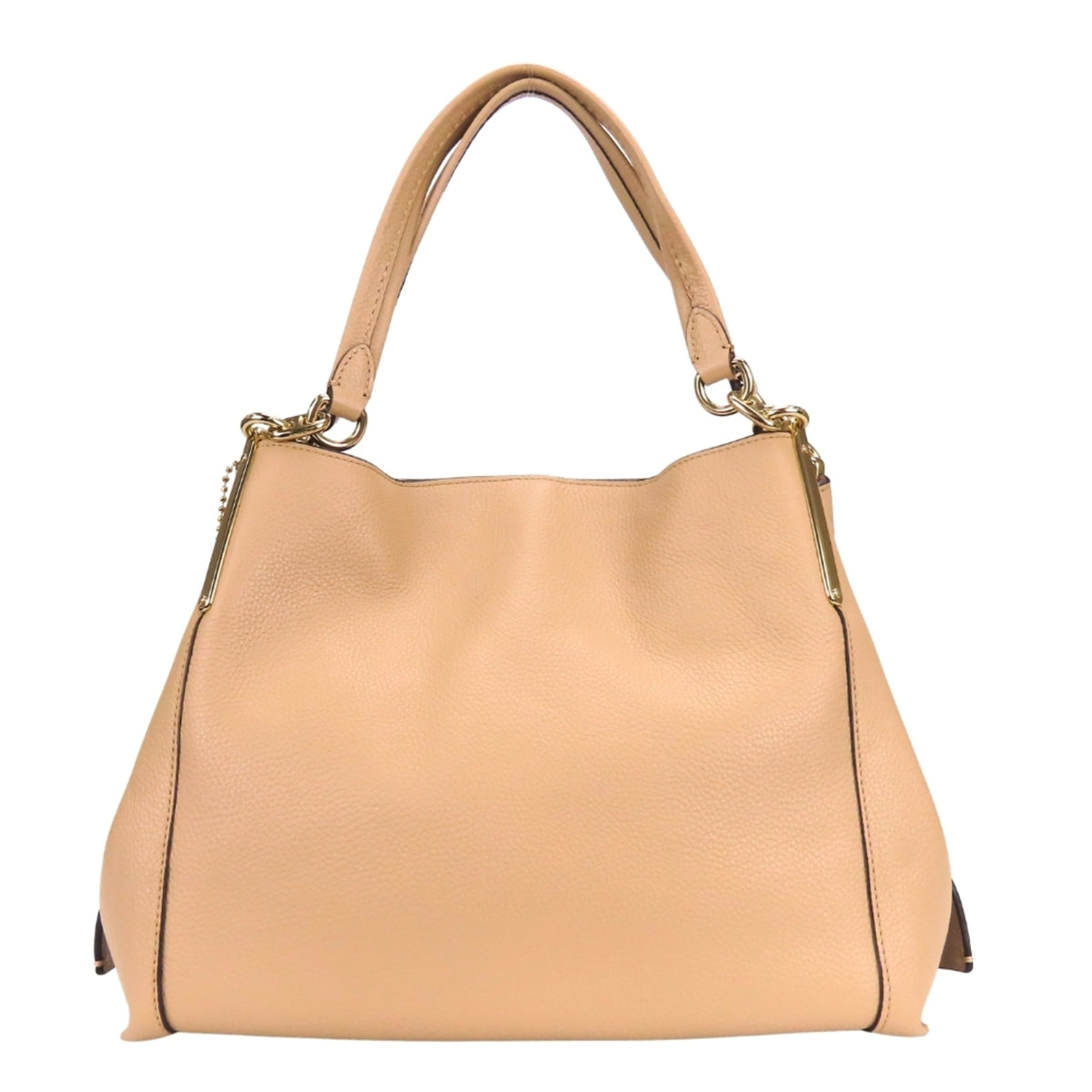Coach Beige Leather Tote Bag (Pre-Owned)