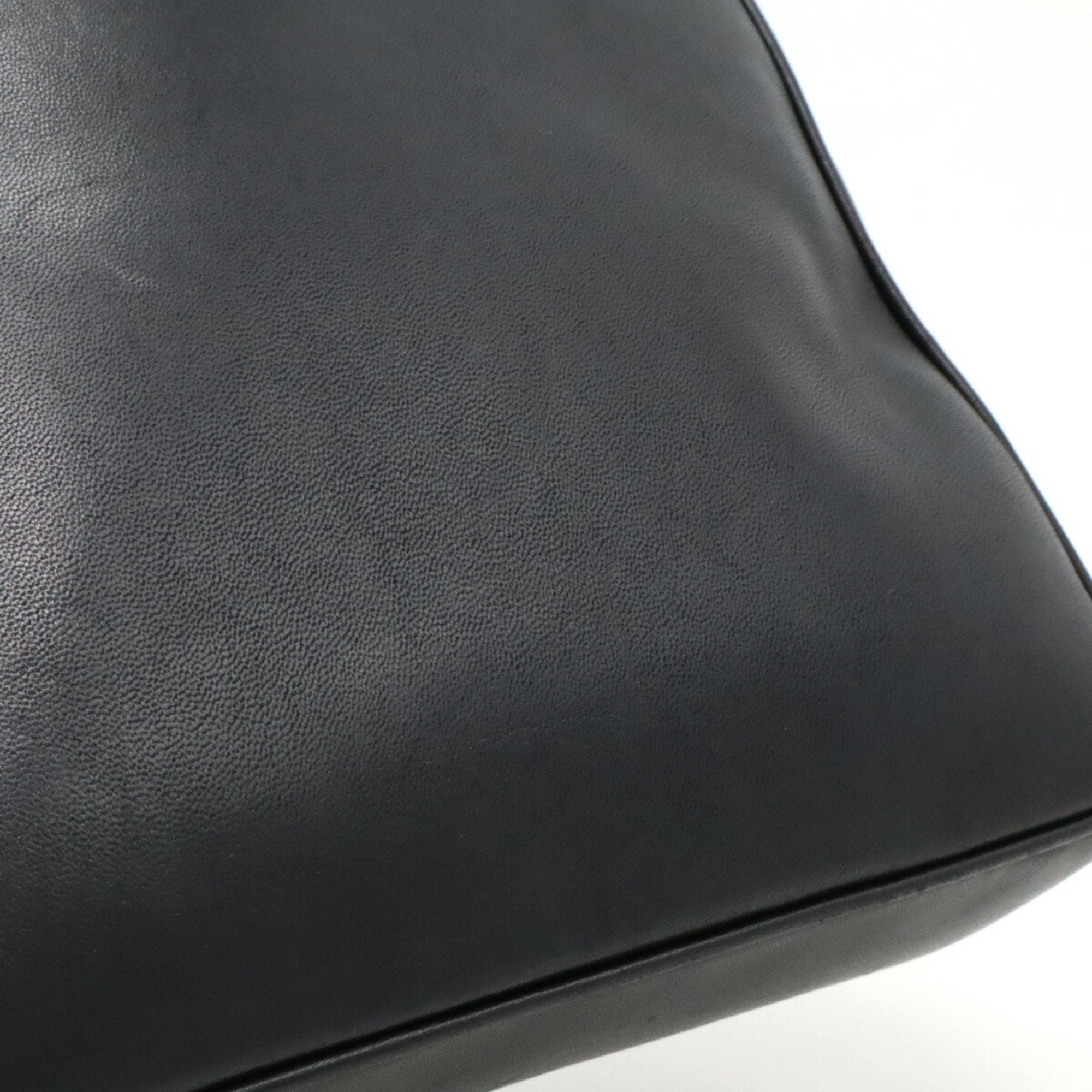 Chanel Black Leather Shoulder Bag Tote Bag (Pre-Owned)