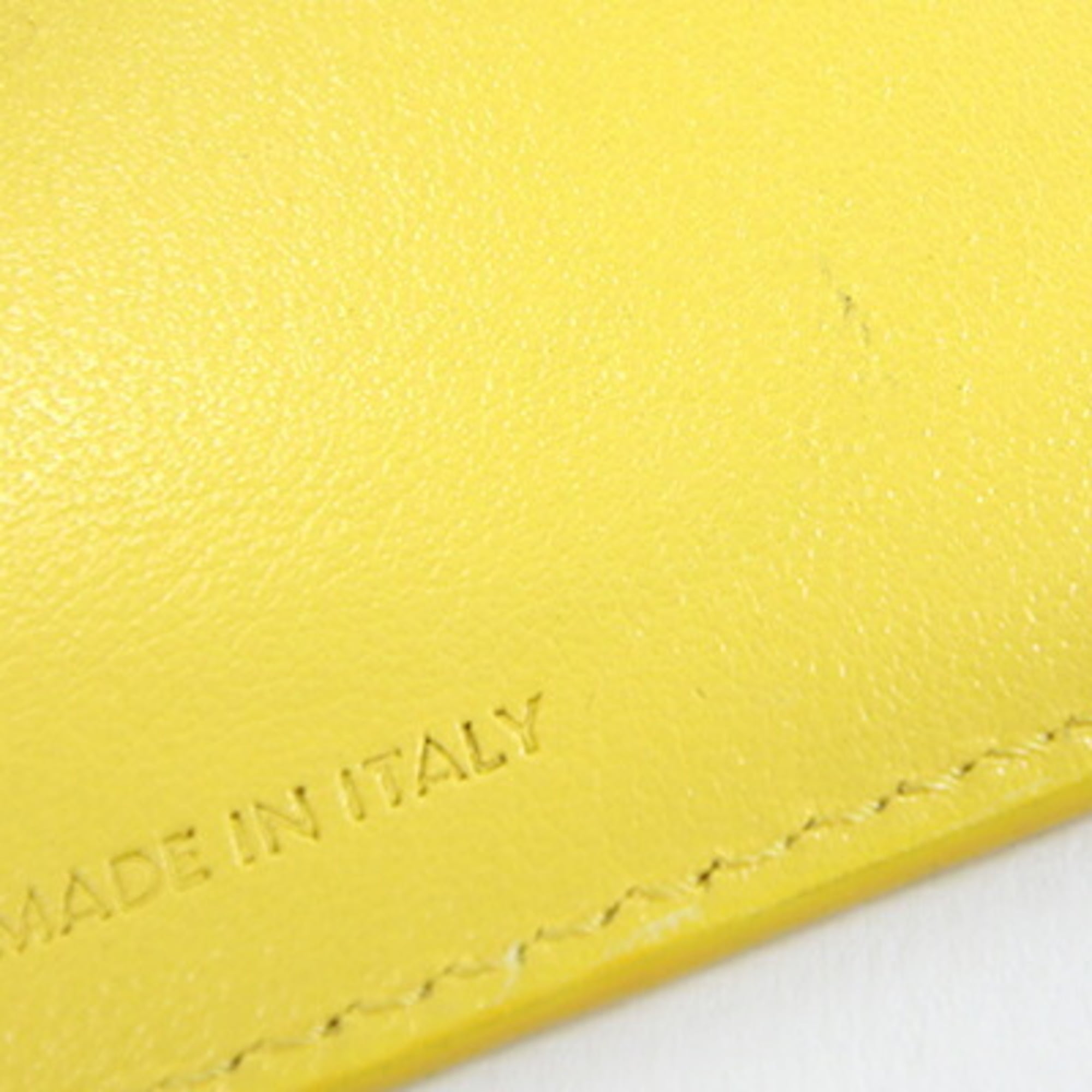 Celine Yellow Leather Wallet (Tri-Fold) (Pre-Owned)
