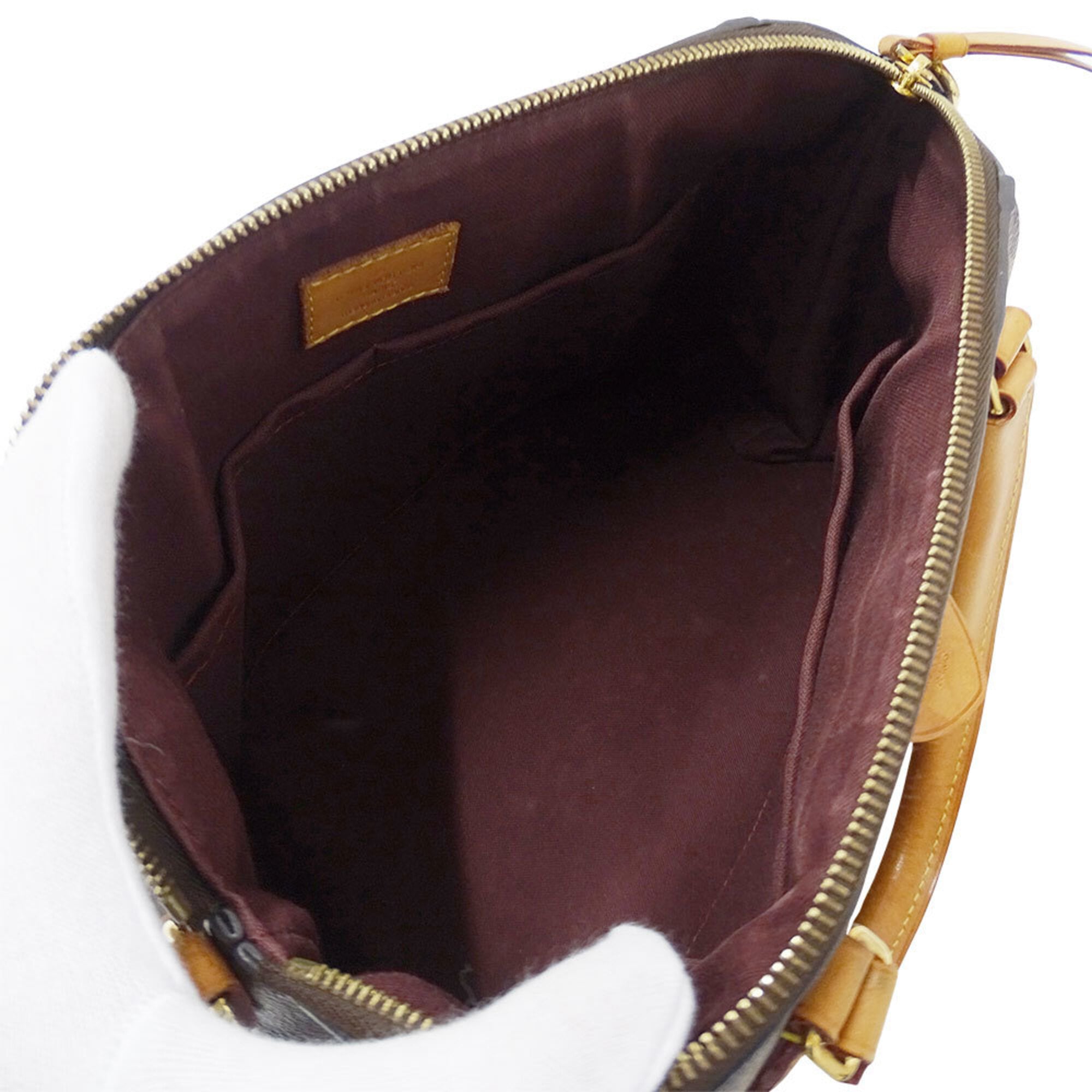 Louis Vuitton Brown Monogram Canvas Handbag Shoulder Bag (Pre-Owned)
