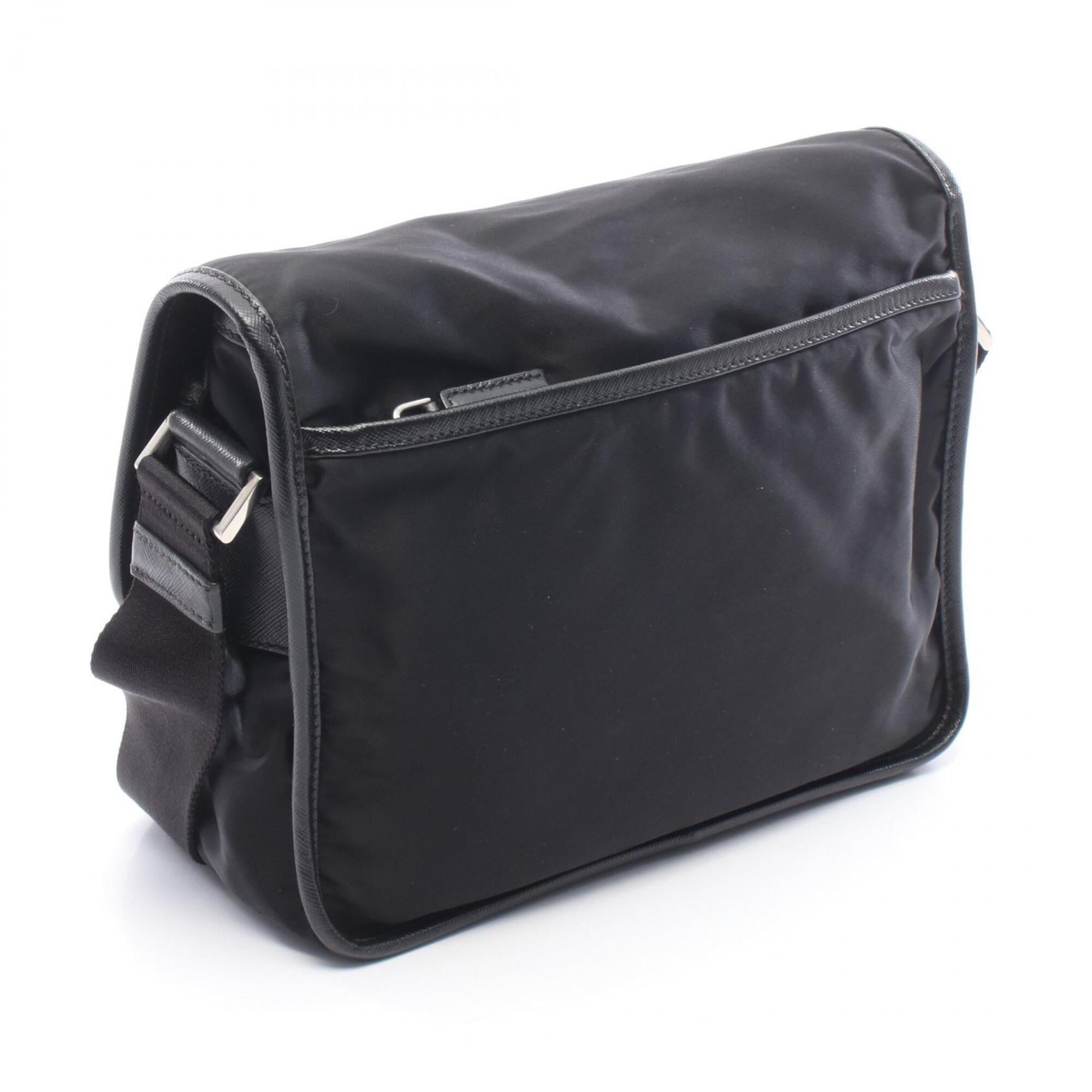 Prada Black Tessuto Saffiano Handbag Shoulder Bag (Pre-Owned)