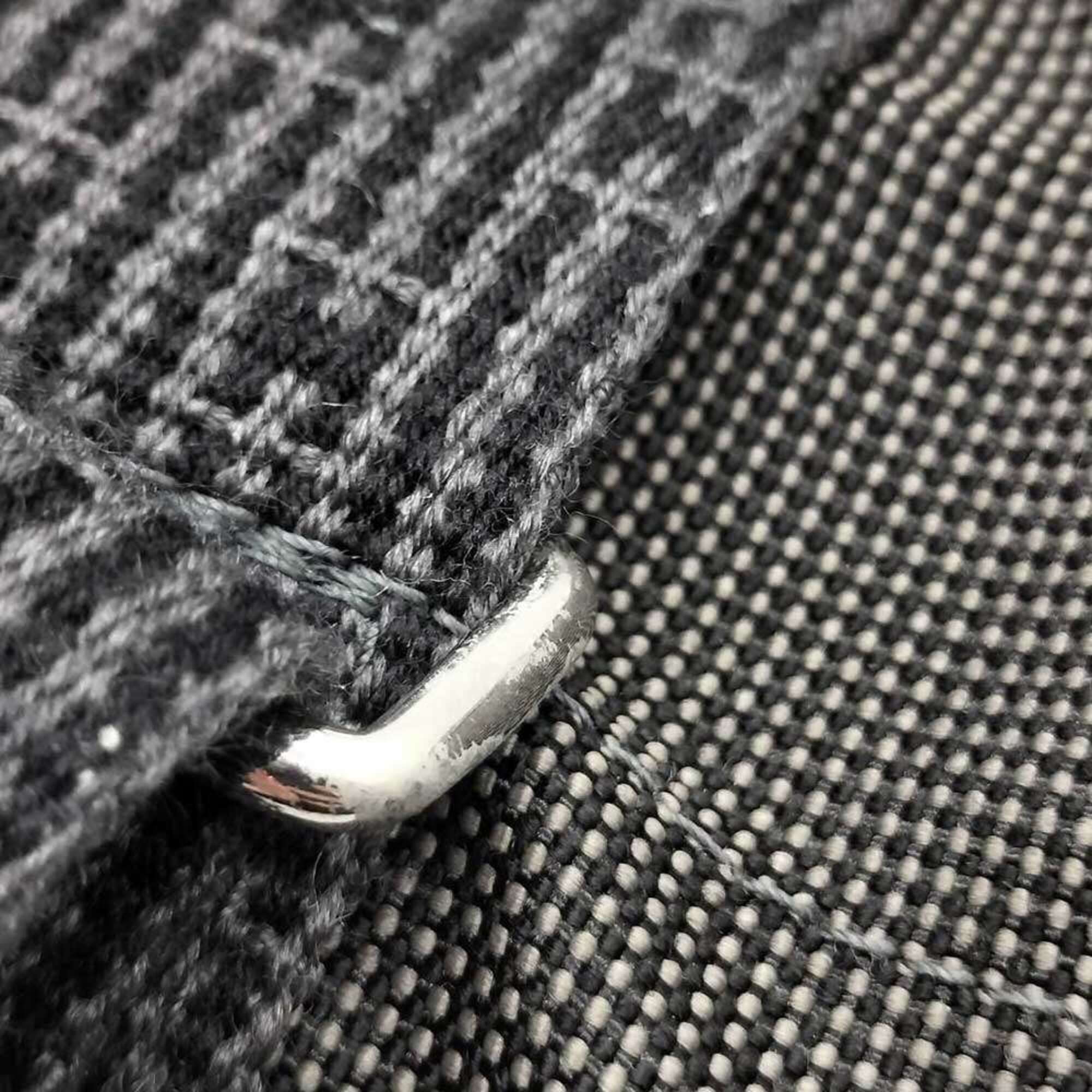 Hermes Her Line Gray Canvas Backpack (Pre-Owned)