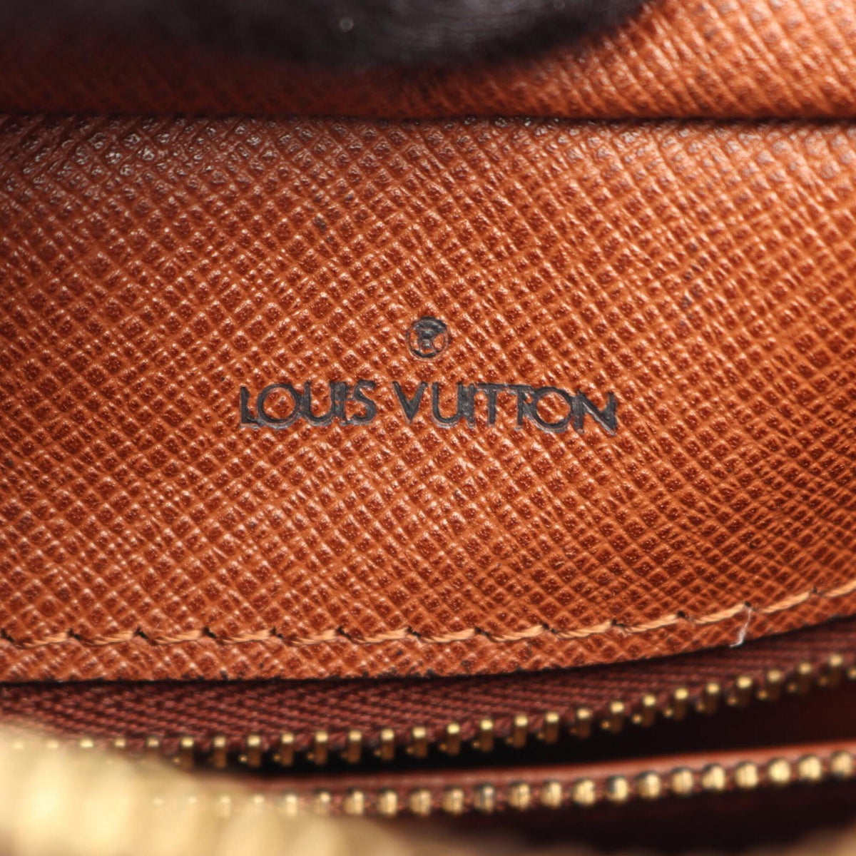 Louis Vuitton Brown Coated Canvas Leather Handbag Shoulder Bag (Pre-Owned)