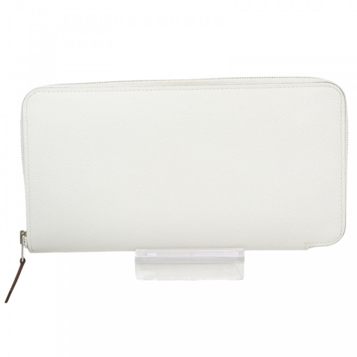 Hermes White Leather Long Wallet (Bi-Fold) (Pre-Owned)