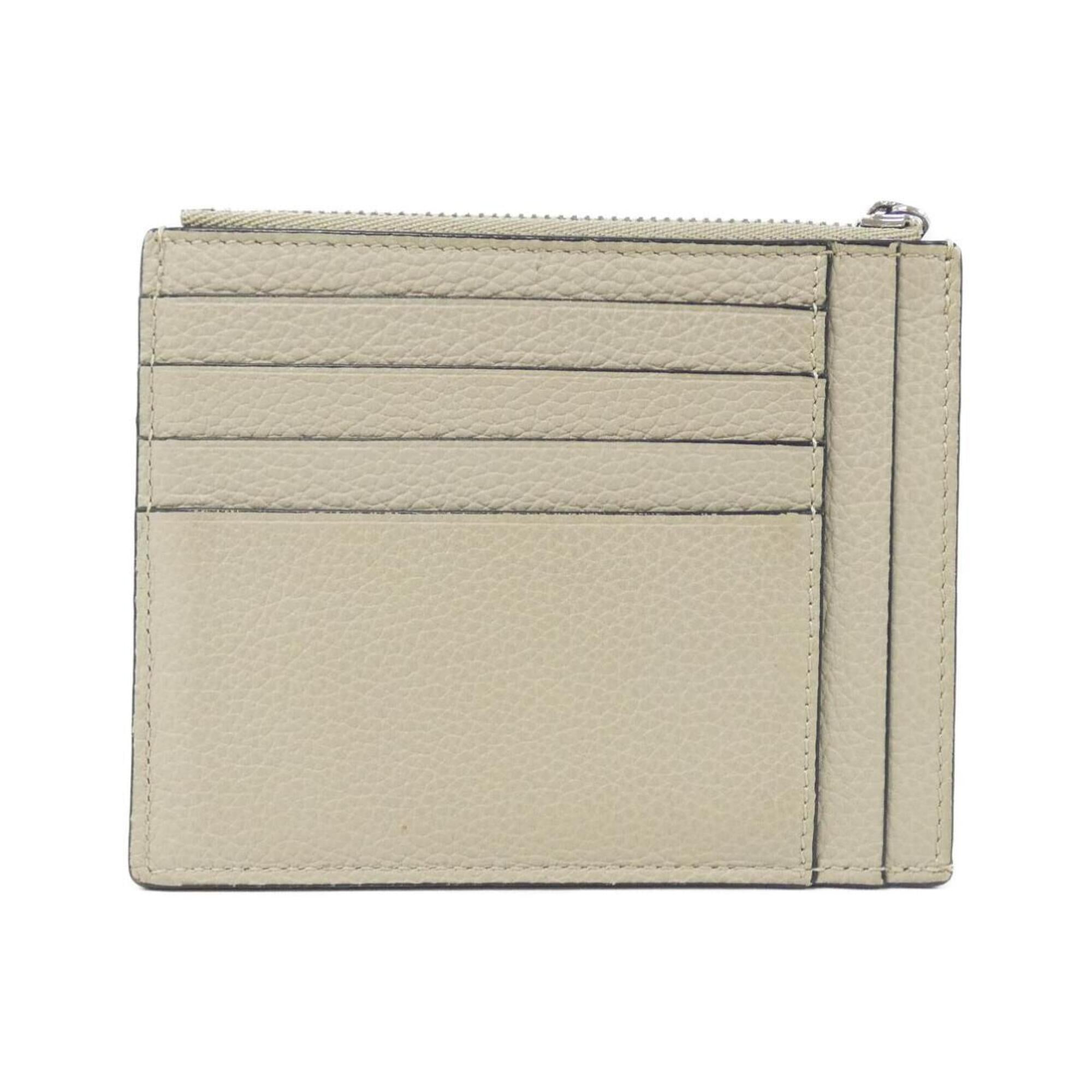 Loewe Beige Leather Coin Purse/Coin Case (Pre-Owned)