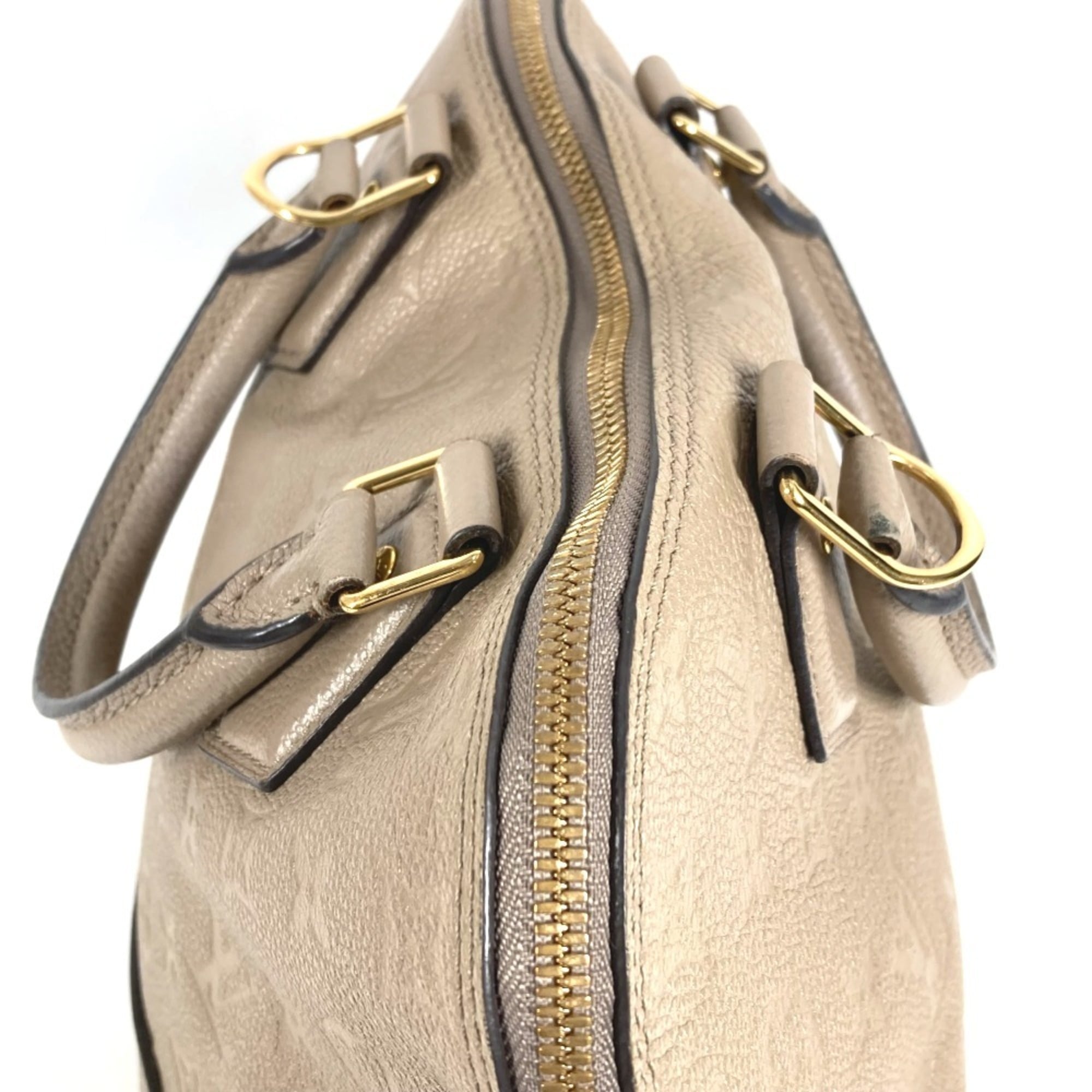 Louis Vuitton Beige Monogram Empreinte Leather Handbag Tote Bag (Pre-Owned)