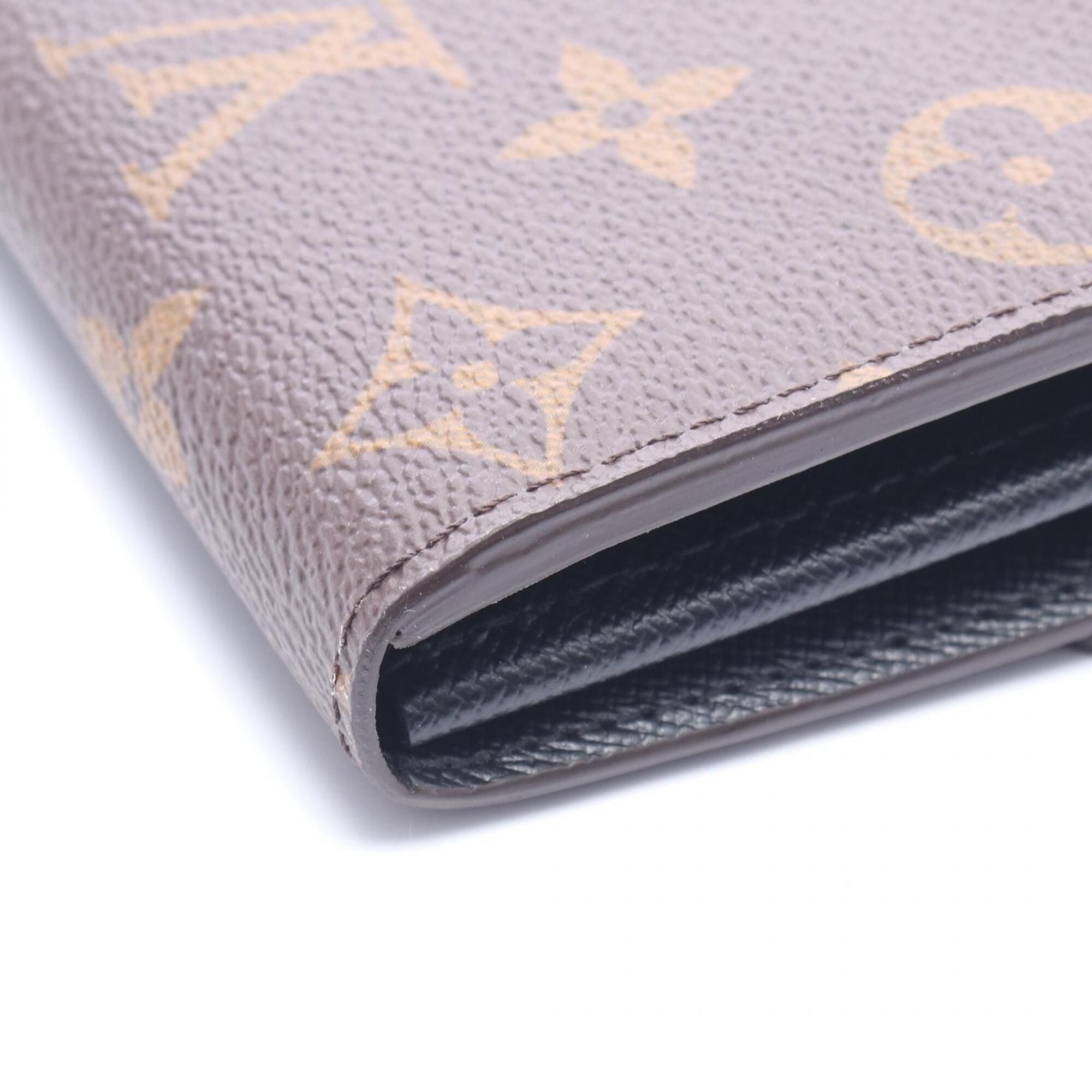 Louis Vuitton Brown Coated Canvas Monogram Reverse Pvc Long Wallet (Bi-Fold) (Pre-Owned)
