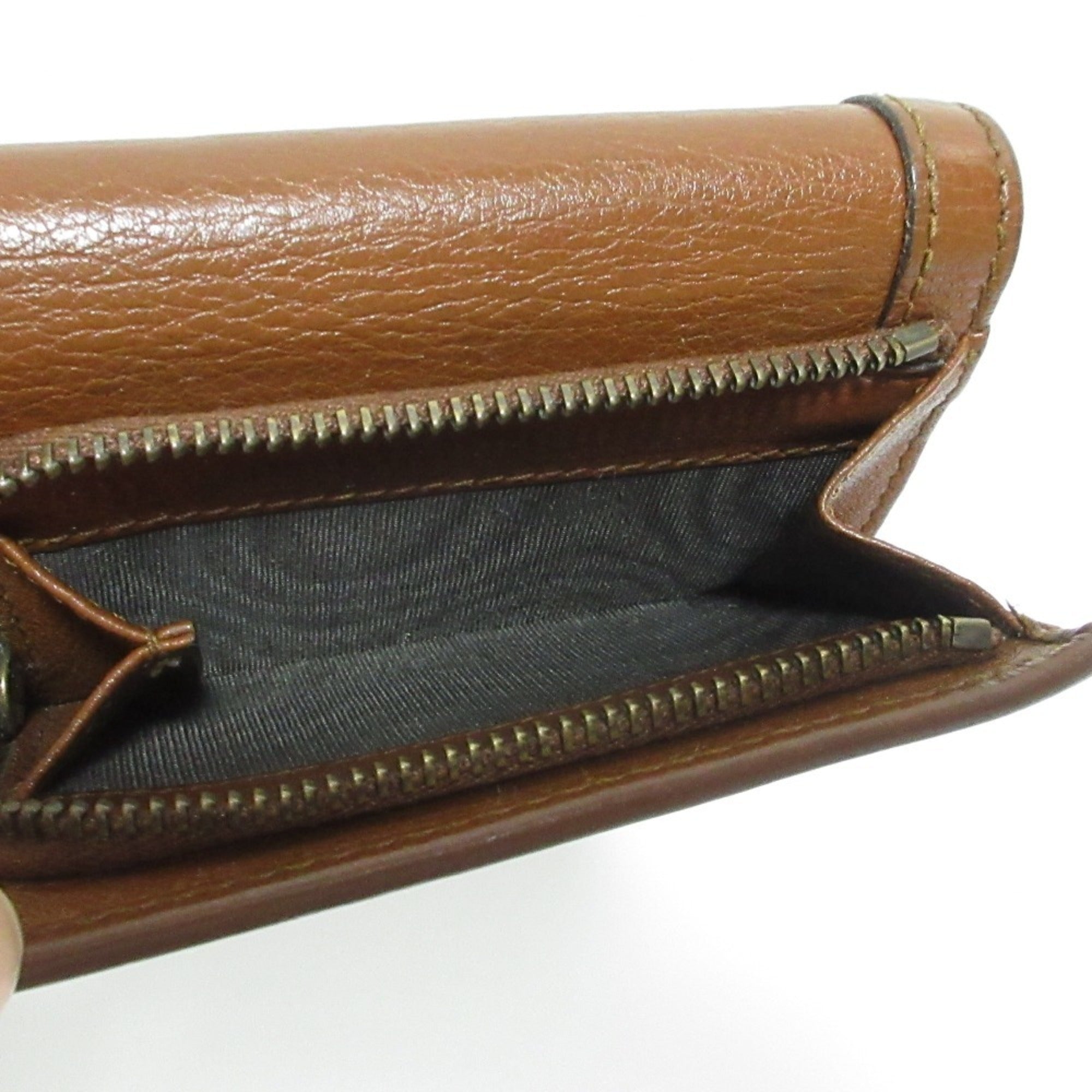 Gucci Bamboo Brown Wallet (Tri-Fold) (Pre-Owned)