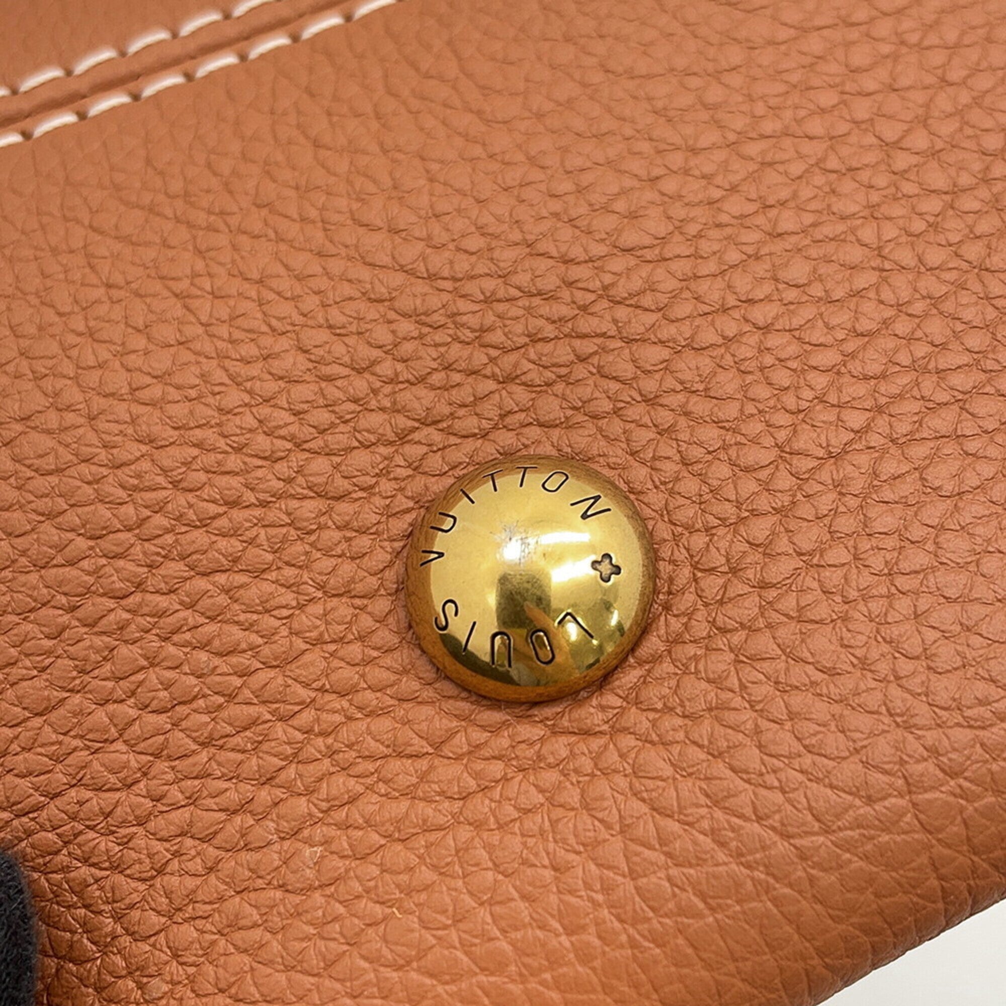 Louis Vuitton Cognac Leather Handbag Pouch Shoulder Bag (Pre-Owned)