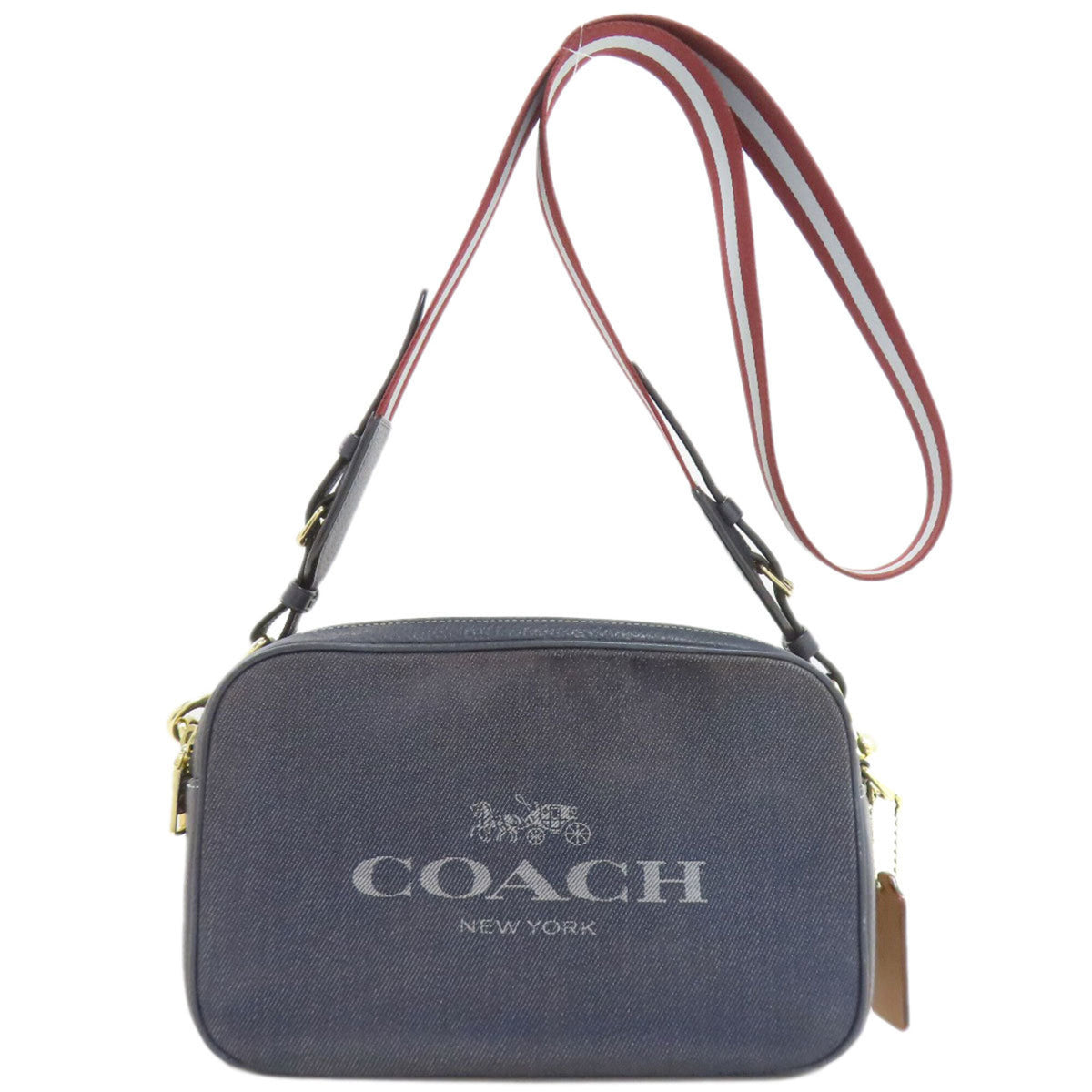 Coach Navy Denim Shoulder Bag (Pre-Owned)