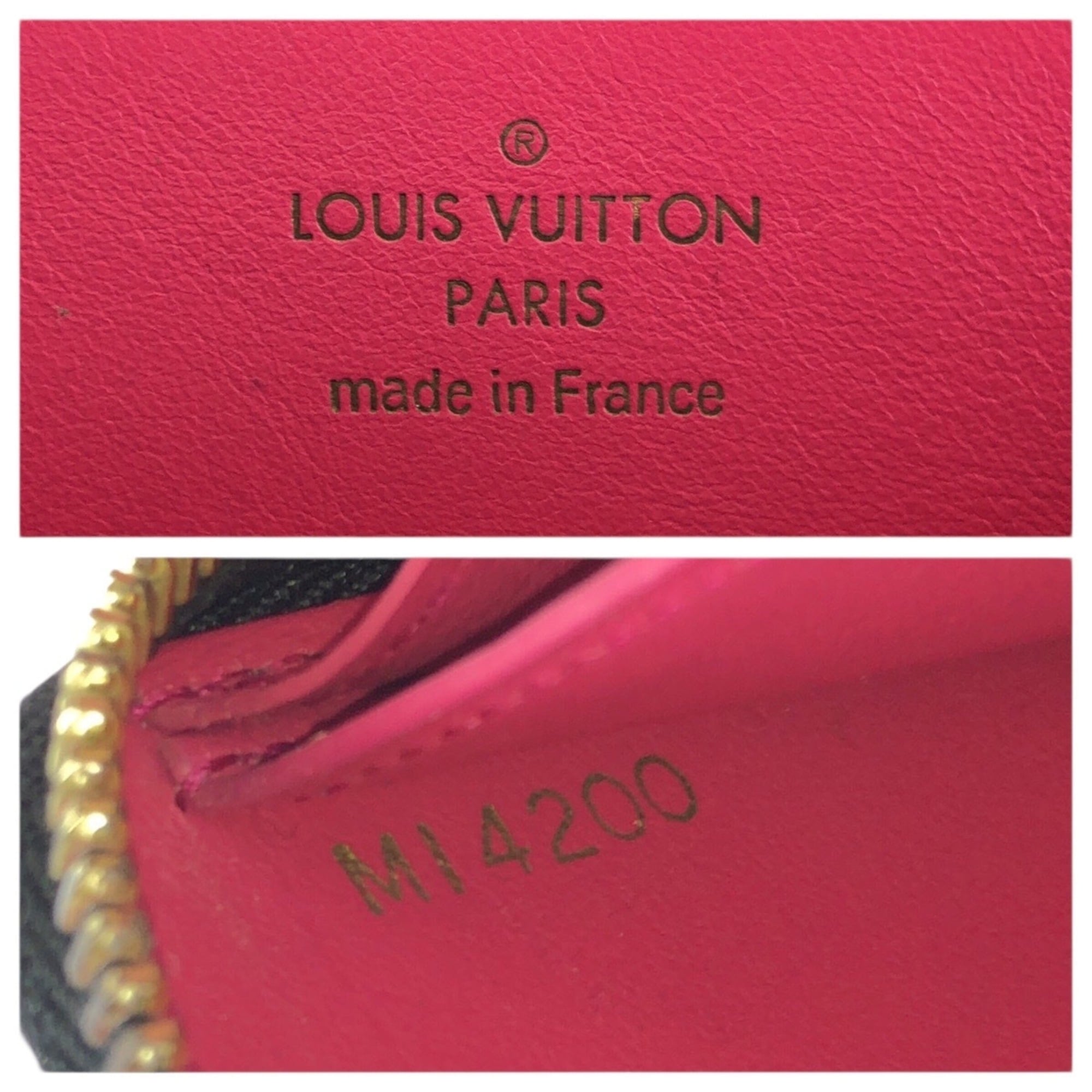 Louis Vuitton Black Leather Long Wallet (Bi-Fold) (Pre-Owned)