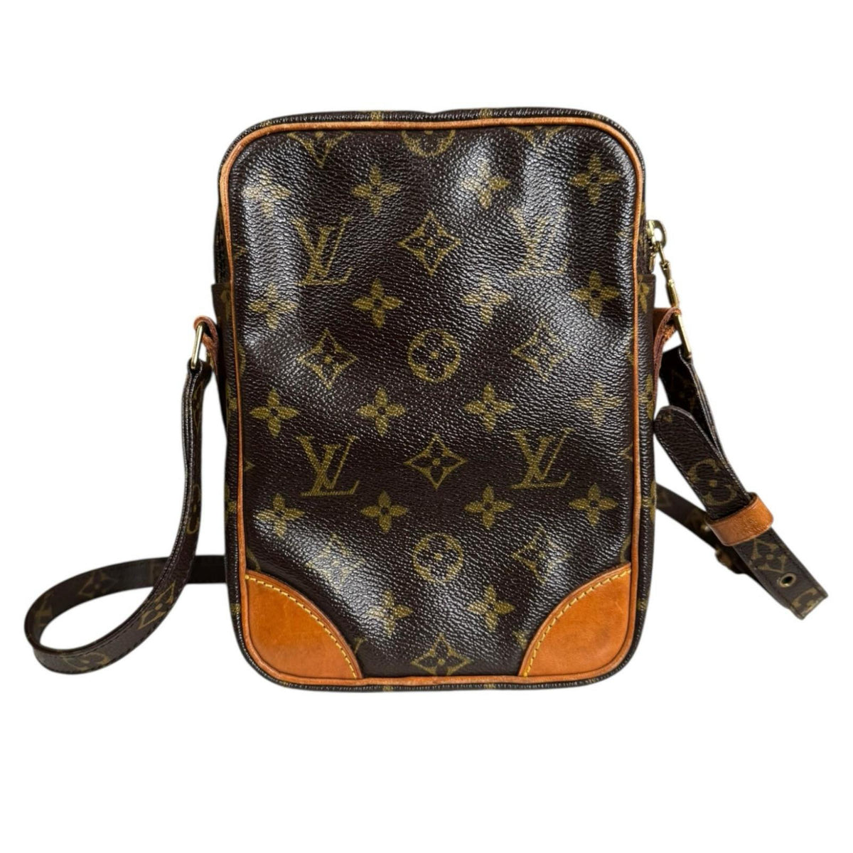Louis Vuitton Brown Monogram Canvas Shoulder Bag (Pre-Owned)