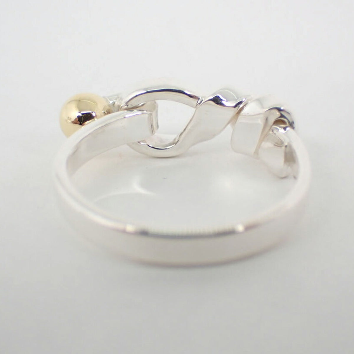 Tiffany Yellow Gold (18K) Sterling Silver 925 Band Ring (Pre-Owned)