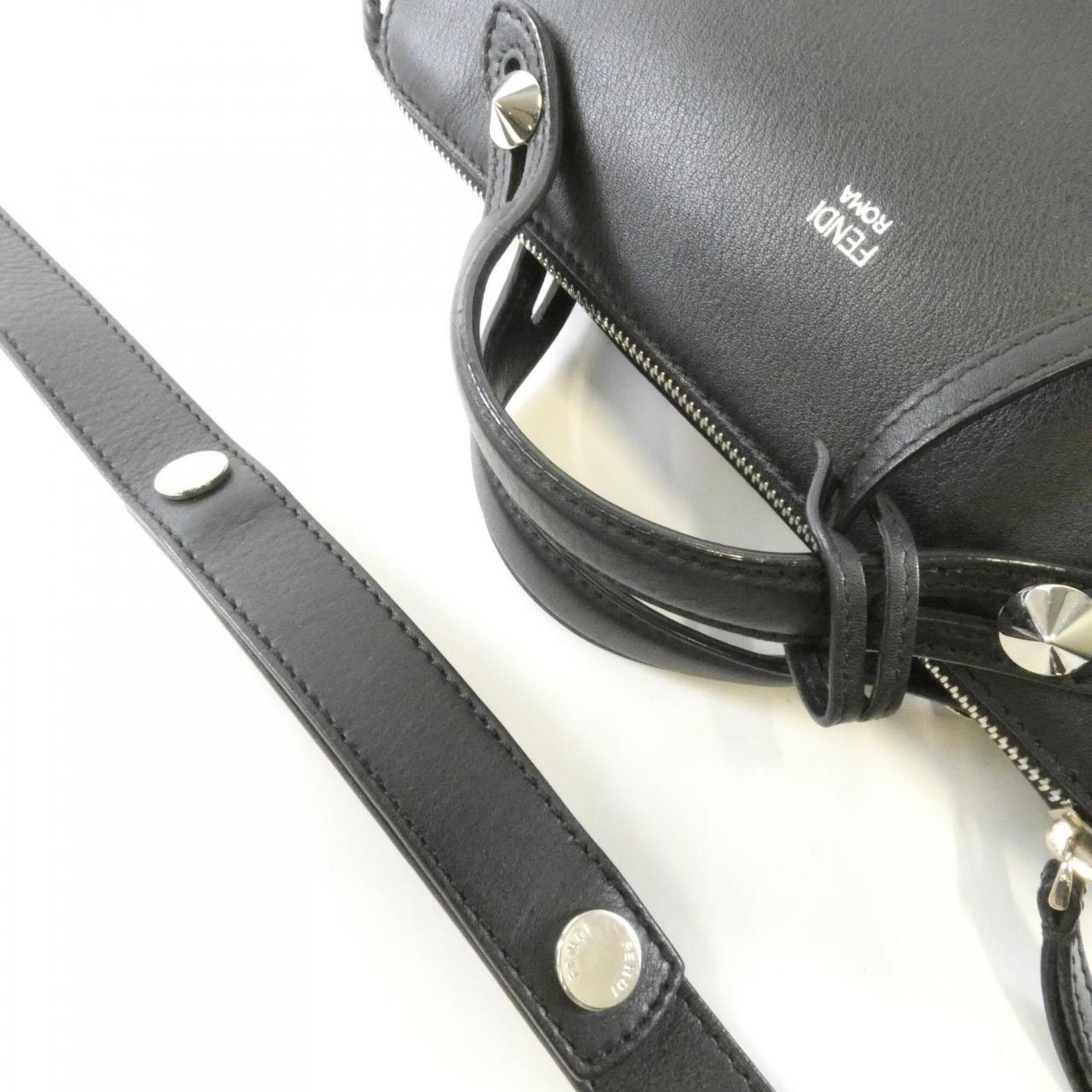 Fendi Black Leather Handbag (Pre-Owned)
