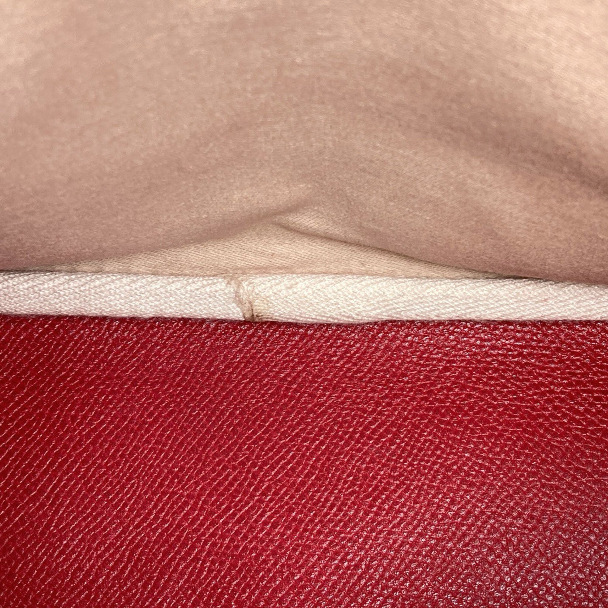 Hermes Red Color Courchevel Leather Shoulder Bag (Pre-Owned)