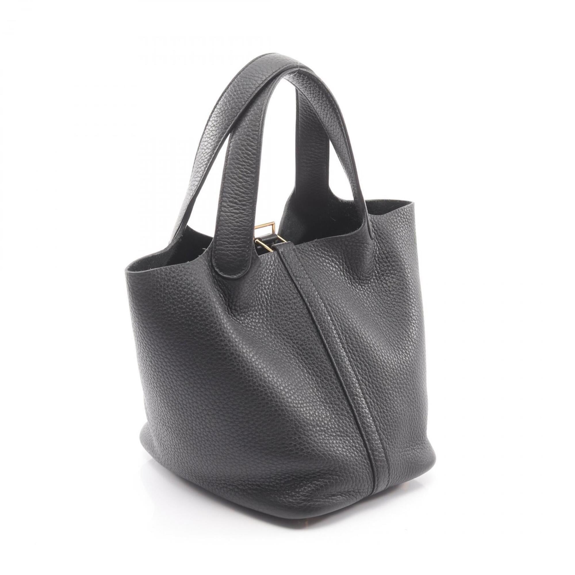 Hermes Black Taurillon Clemence Leather Leather Handbag (Pre-Owned)