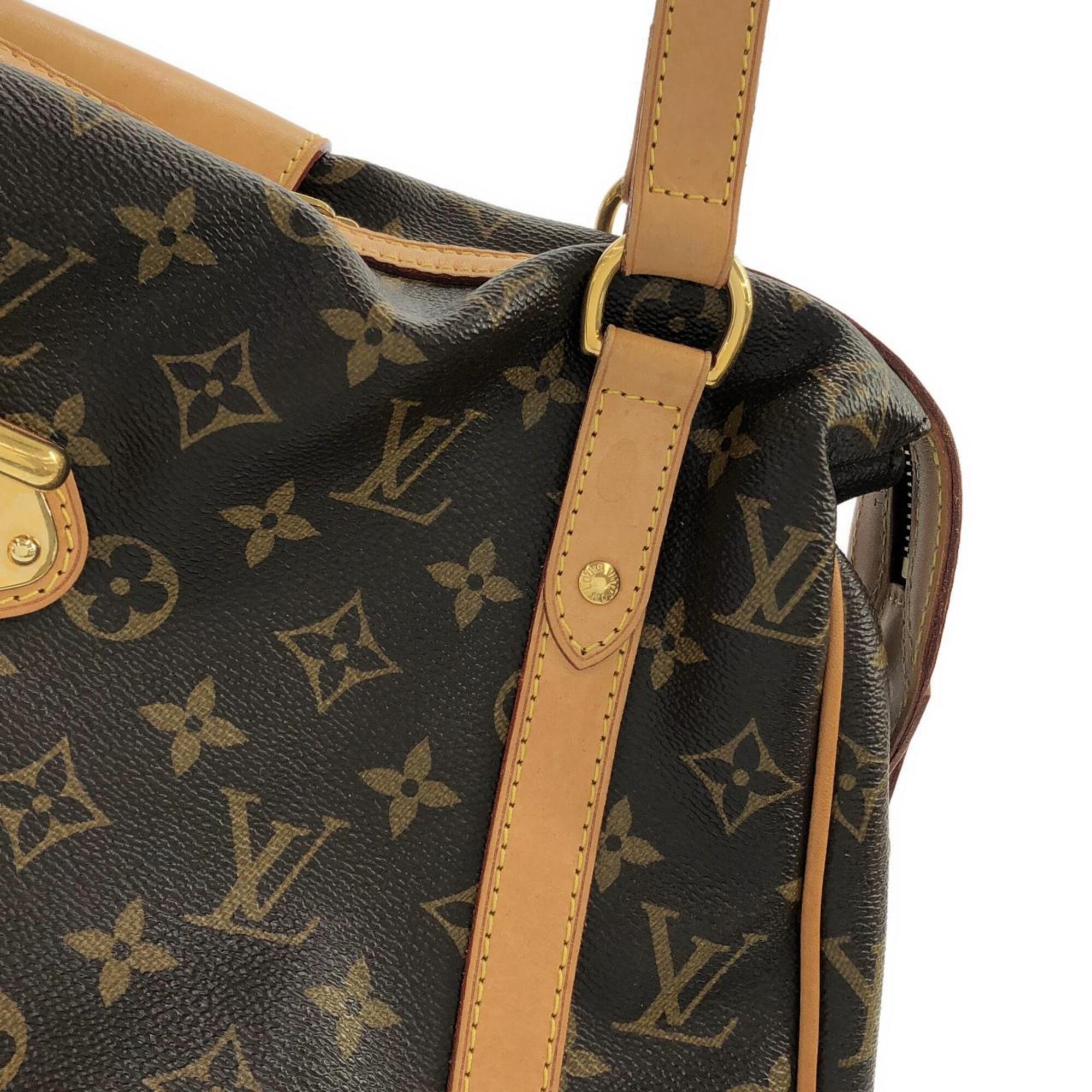 Louis Vuitton Monogram Marron Coated Canvas Shoulder Bag (Pre-Owned)