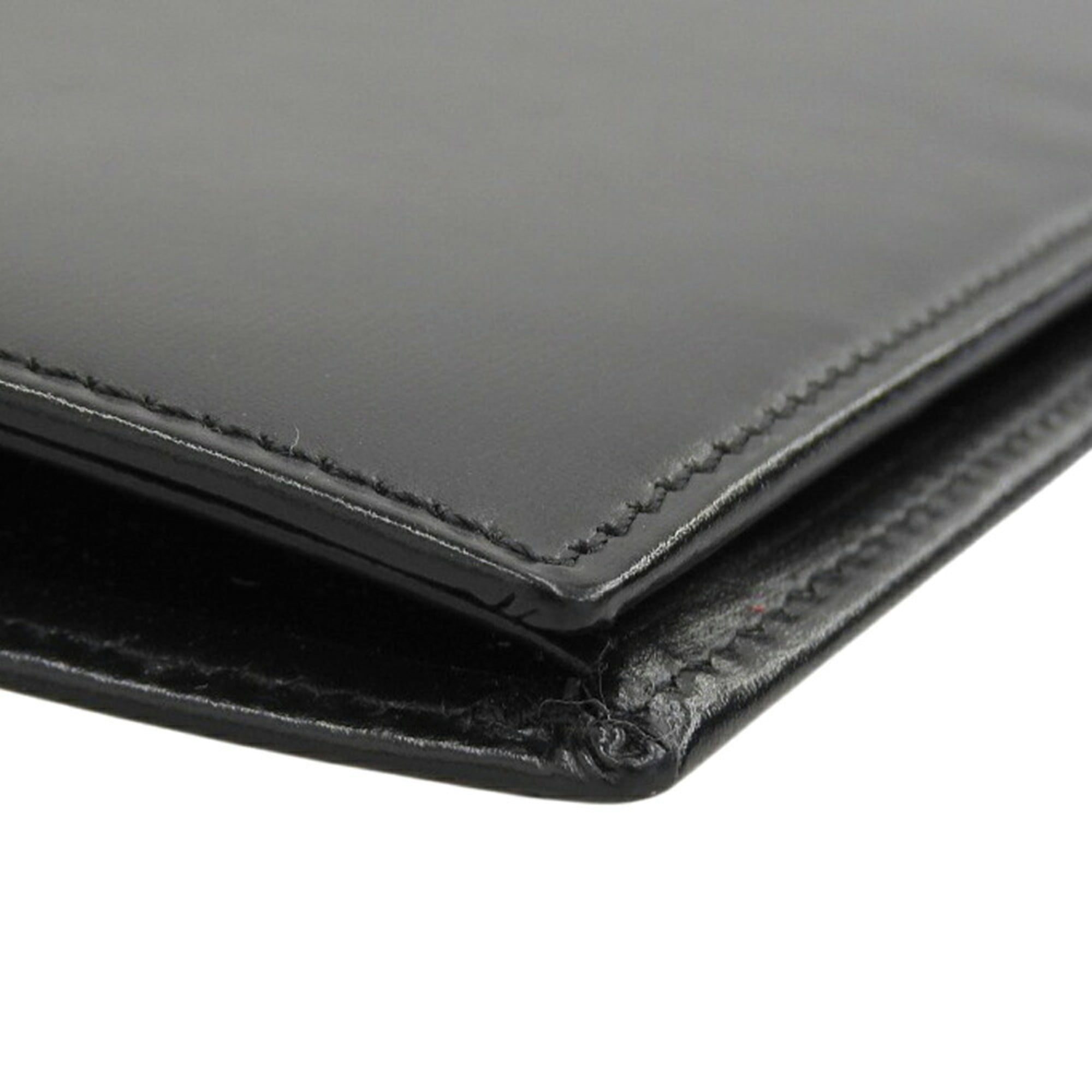 Cartier Black Leather Bill Wallet (Bi-Fold) (Pre-Owned)