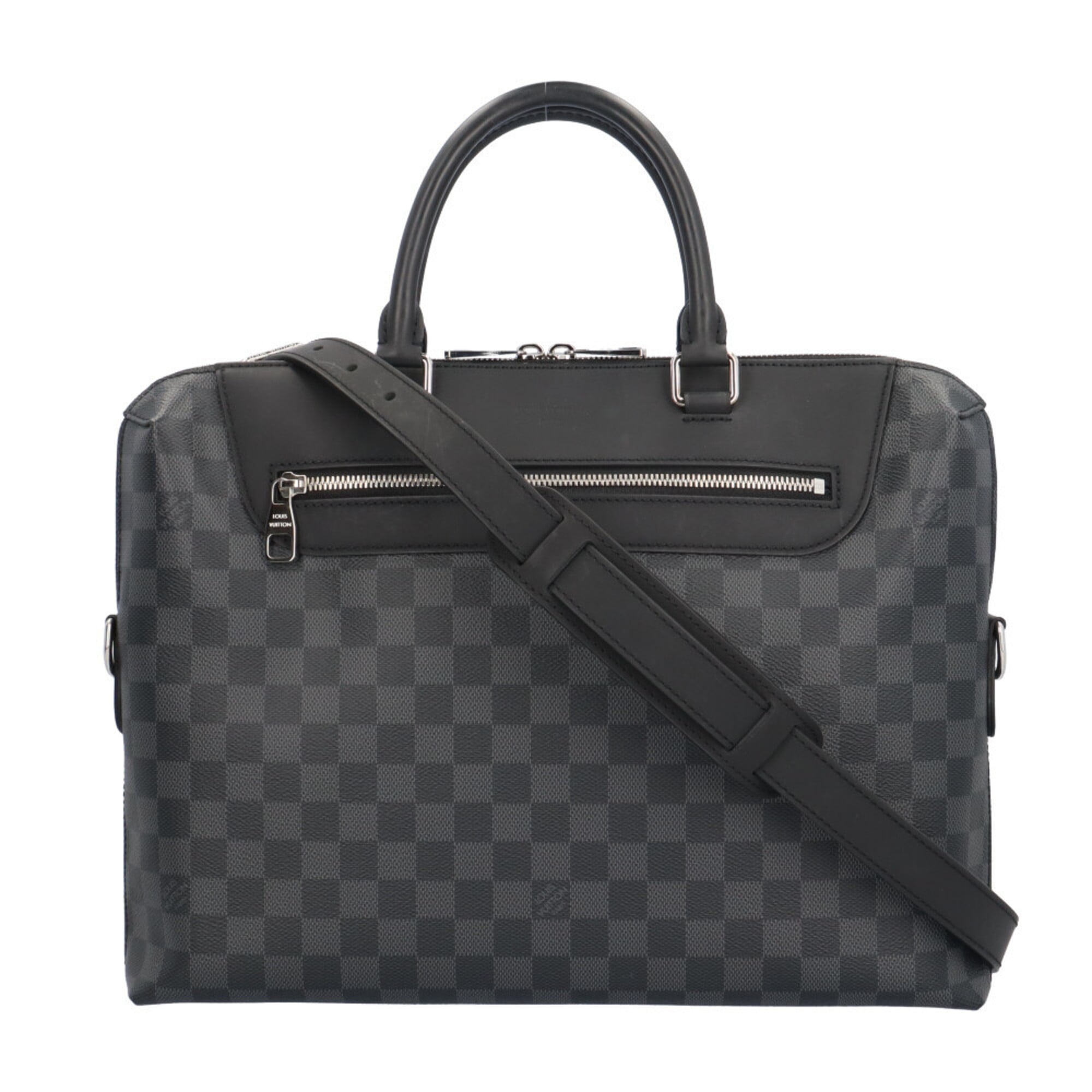 Louis Vuitton Black Gray Damier Graphite Briefcase (Pre-Owned)