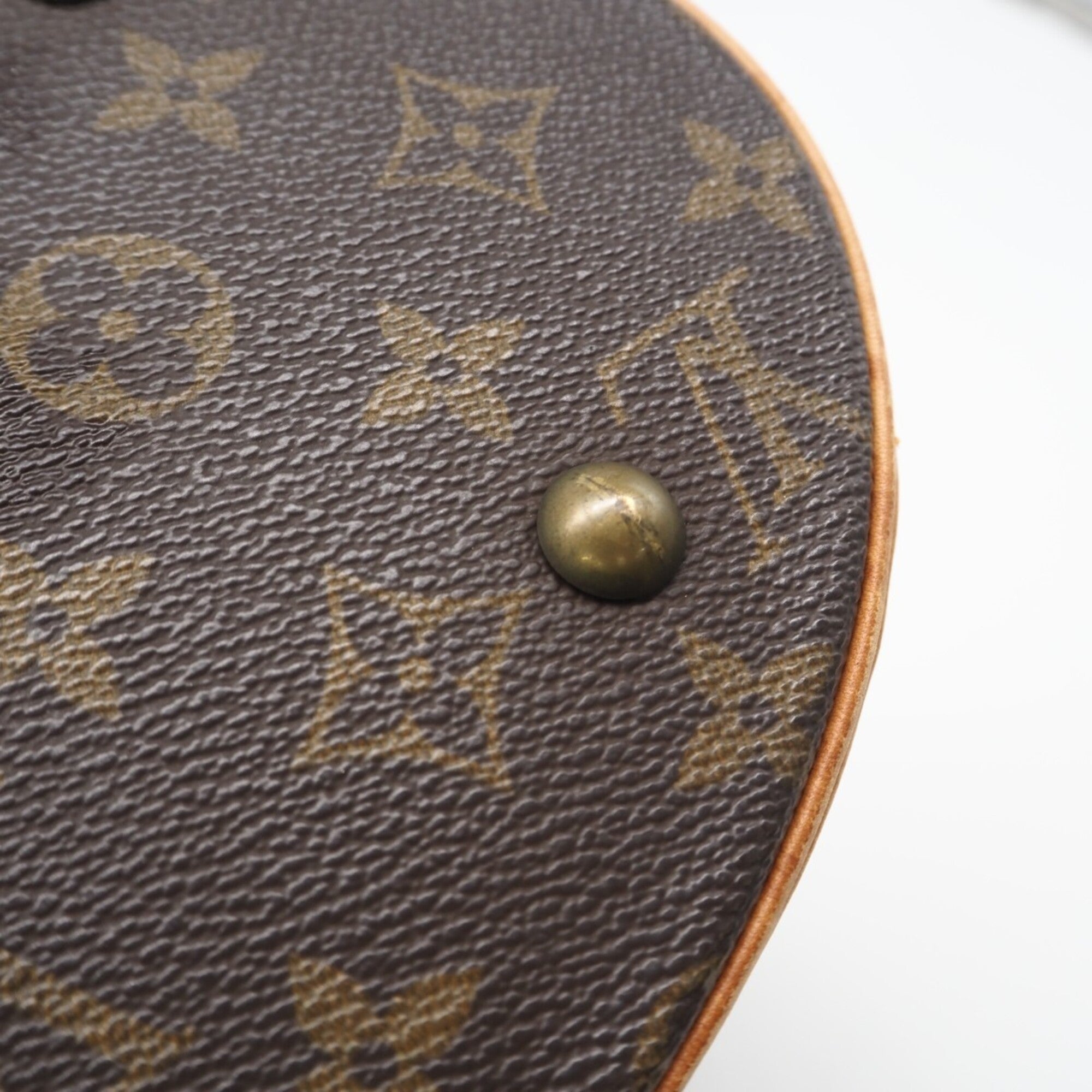 Louis Vuitton Monogram Brown Coated Canvas Leather Handbag (Pre-Owned)