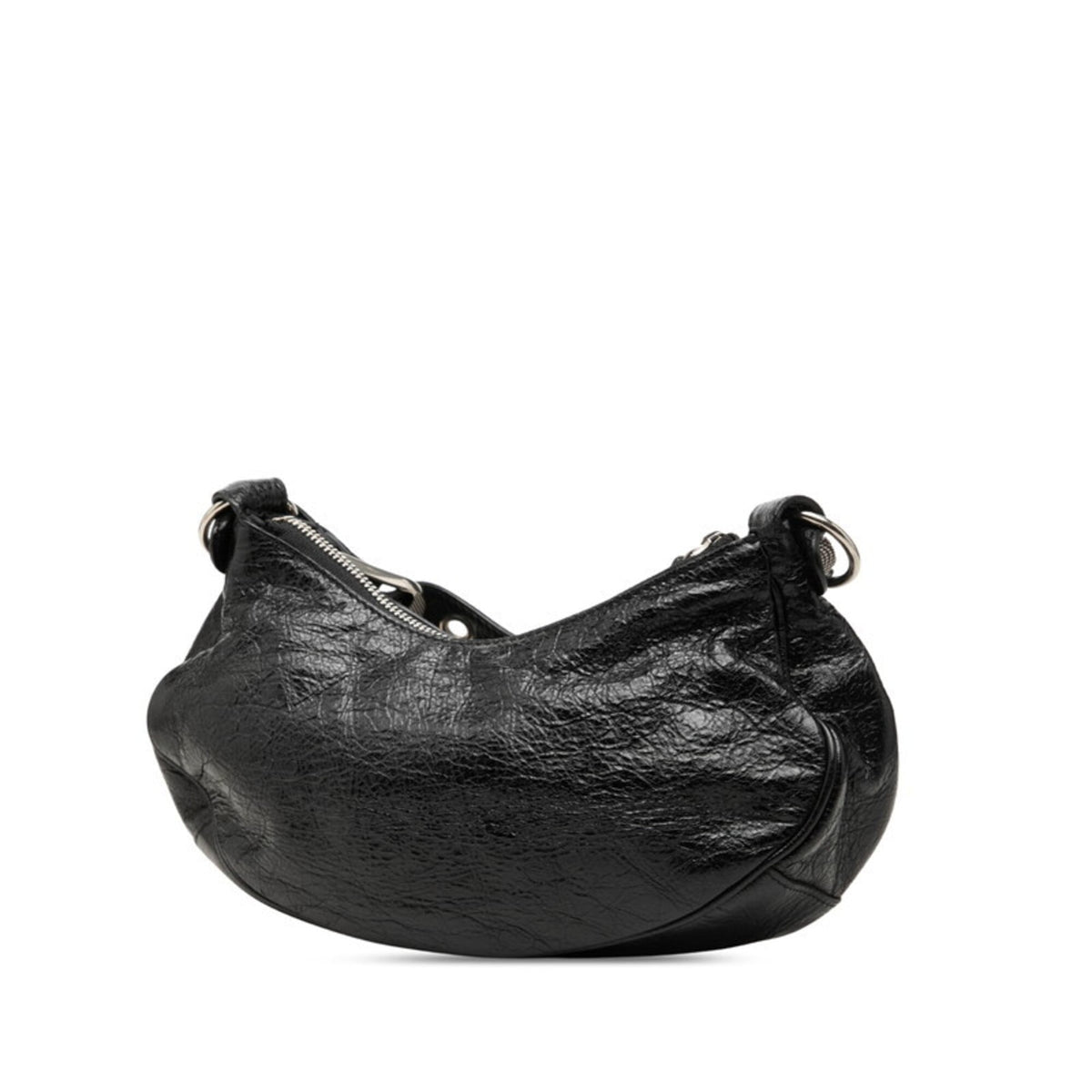 Balenciaga Black Leather Shoulder Bag (Pre-Owned)