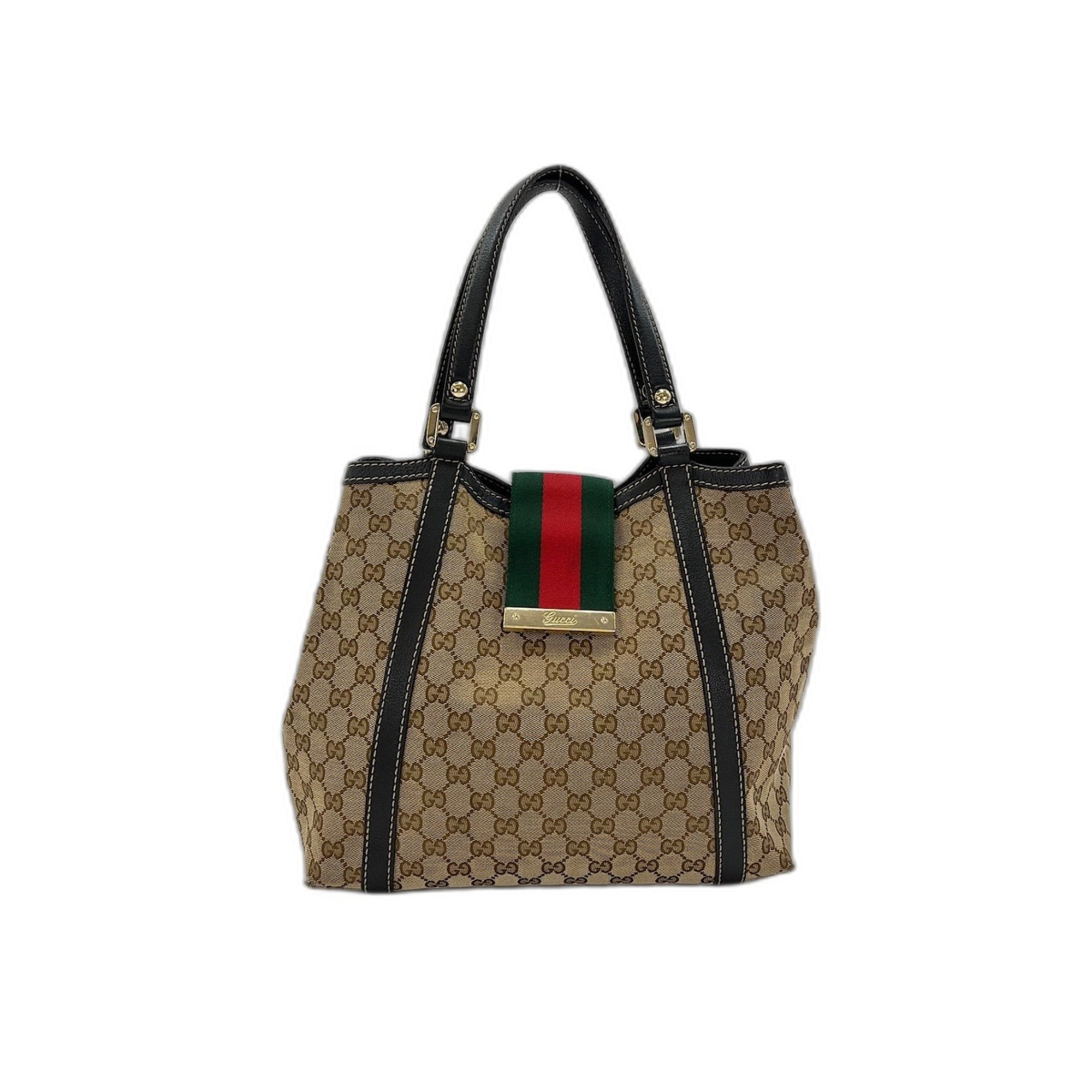 Gucci Brown Gg Canvas Tote Bag (Pre-Owned)